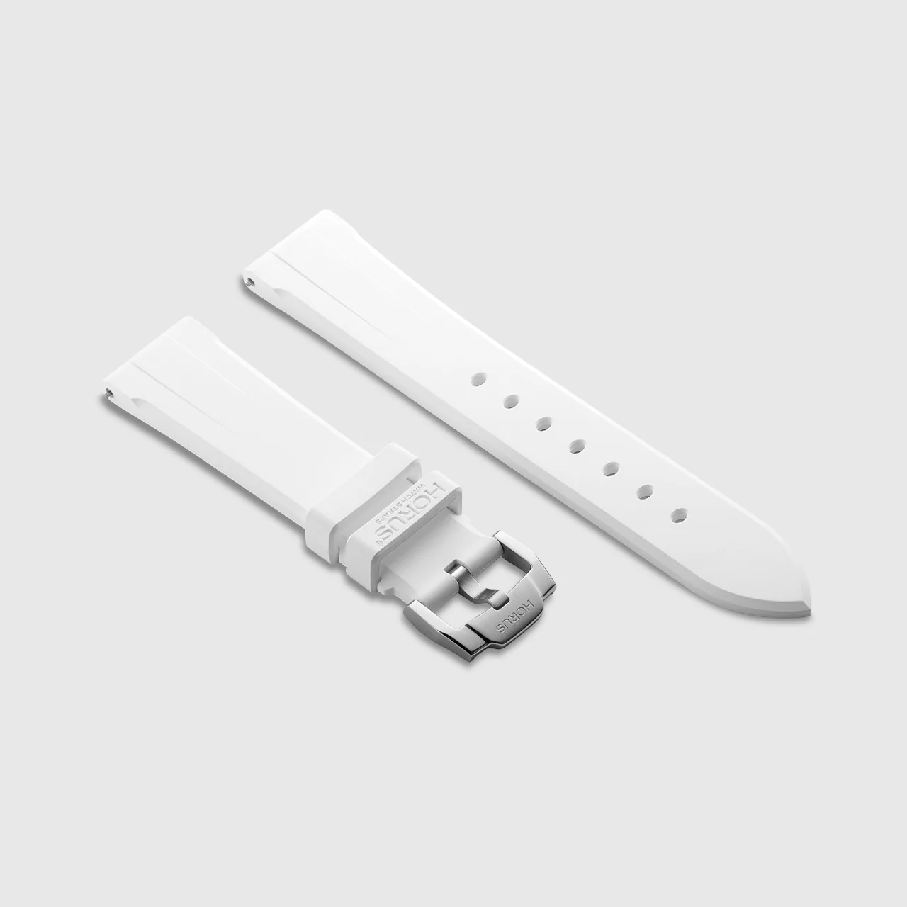 FKM Rubber Strap for Breitling Premier - Polar White
