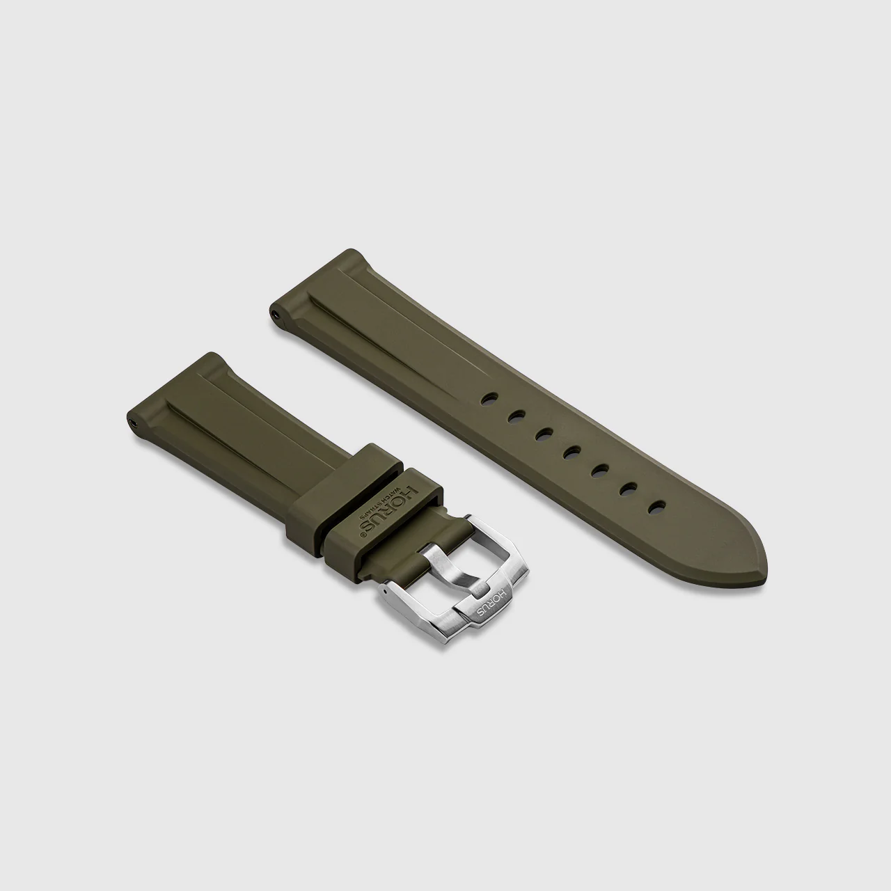 FKM Rubber Strap for Grand Seiko Evolution 9 Collection - Moss Green - Image 2