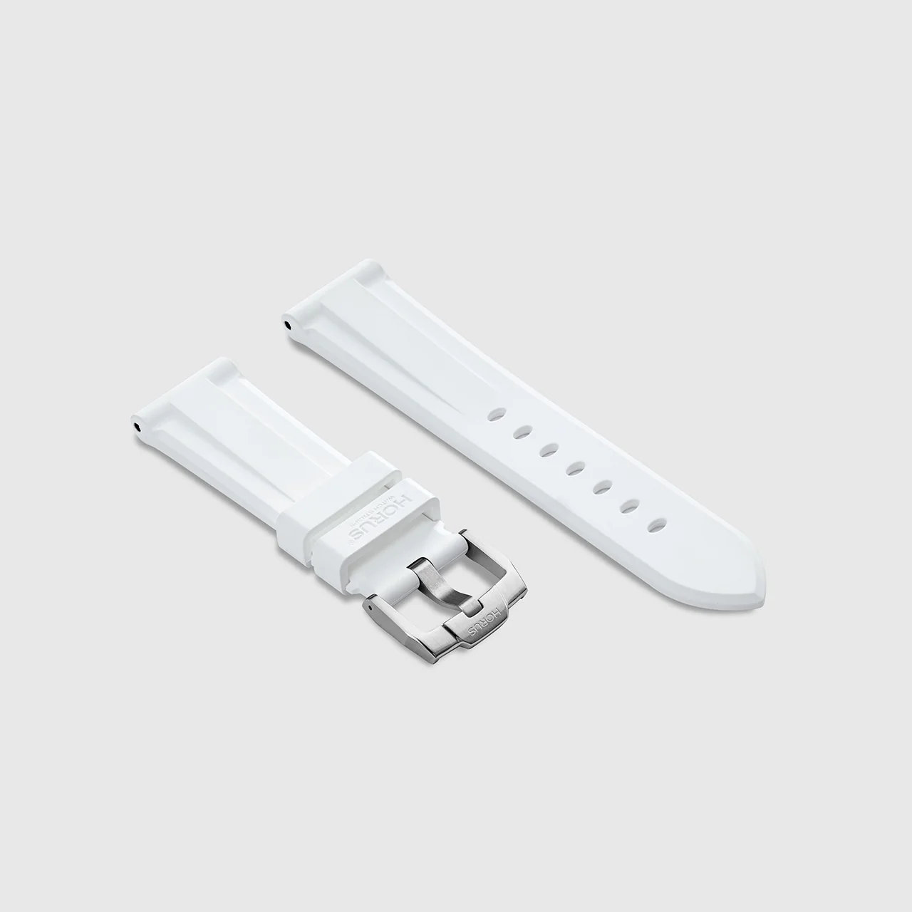FKM Rubber Strap for Longines Master Collection - Polar White - Image 2