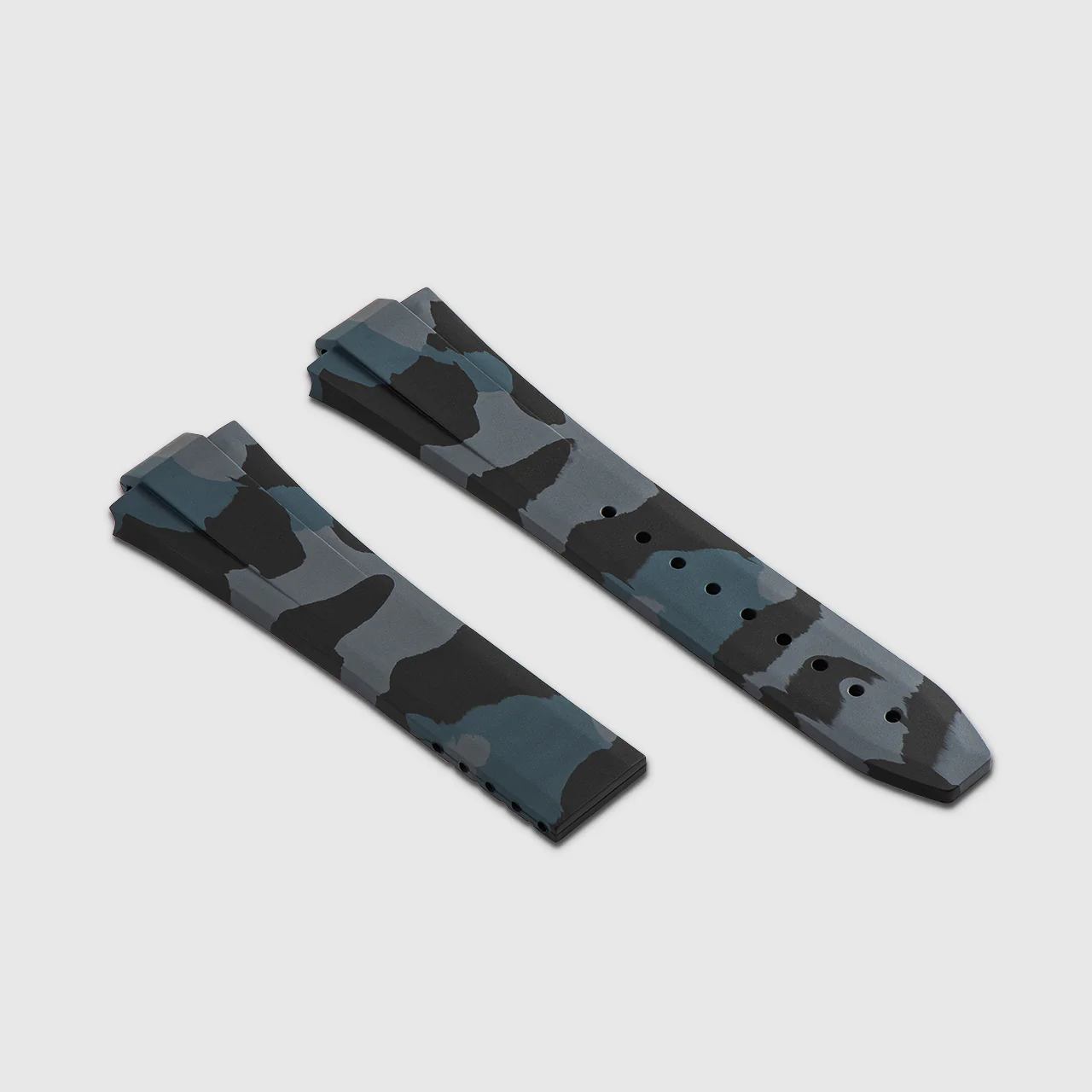 FKM Rubber Strap for Oris Aquis Date Calibre 400 On Strap - Carbon Camo