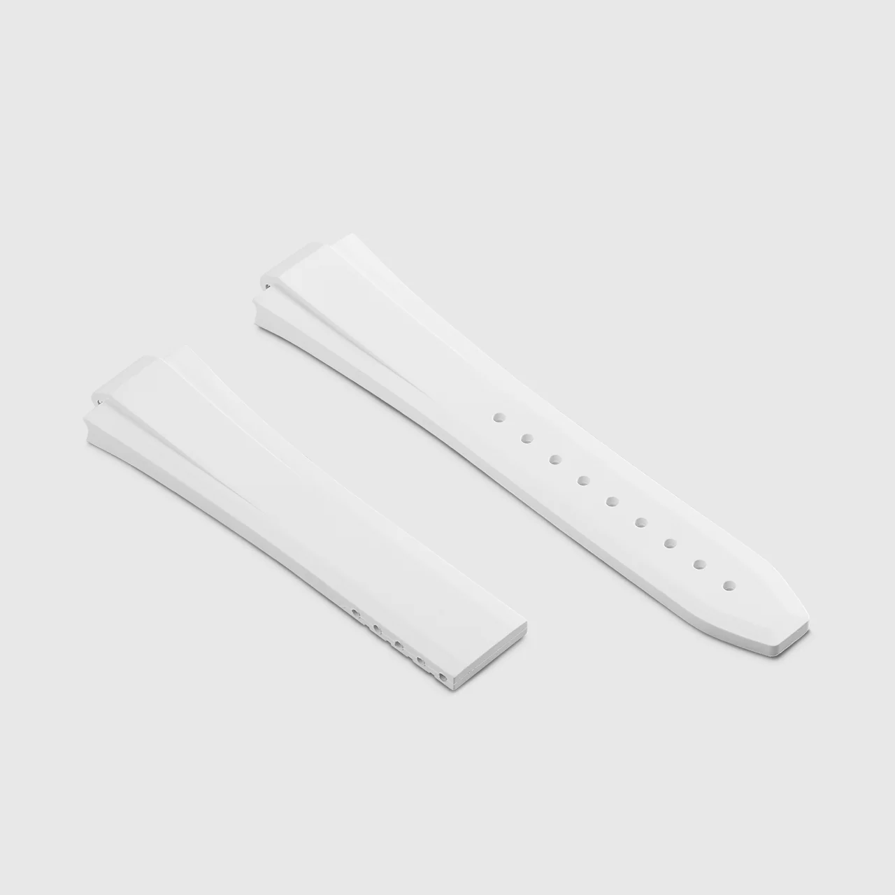 FKM Rubber Strap for Oris Aquis Date Calibre 400 On Strap - Polar White