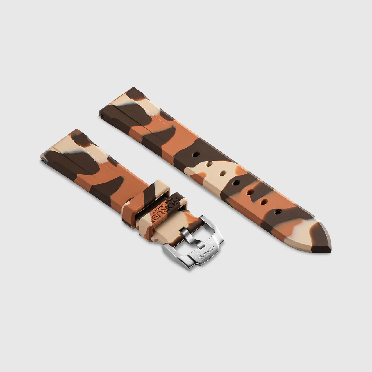FKM Rubber Strap for Oris Divers Sixty-Five - Desert Camo