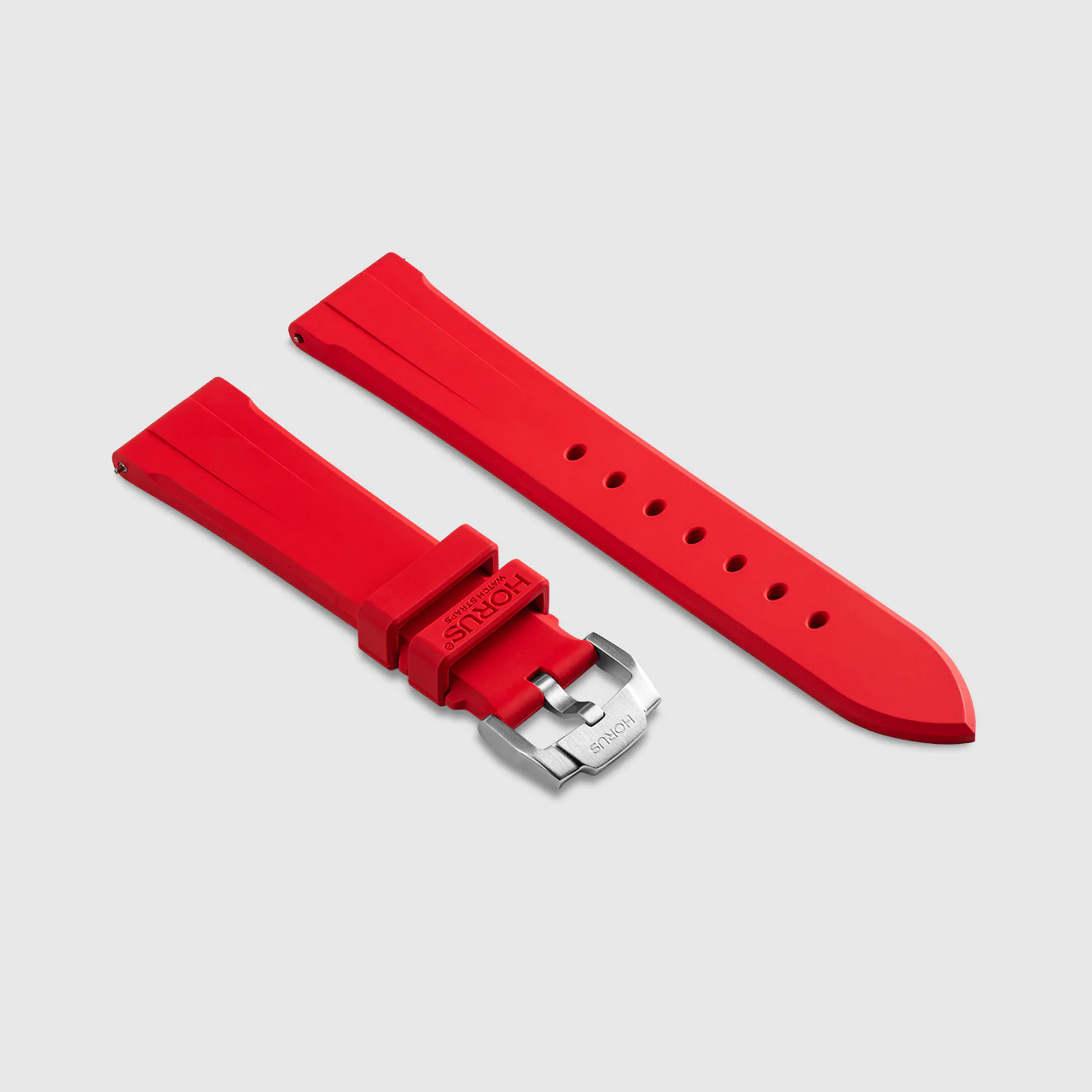 FKM Rubber Strap for Panerai Luminor - Heat Red - Image 2