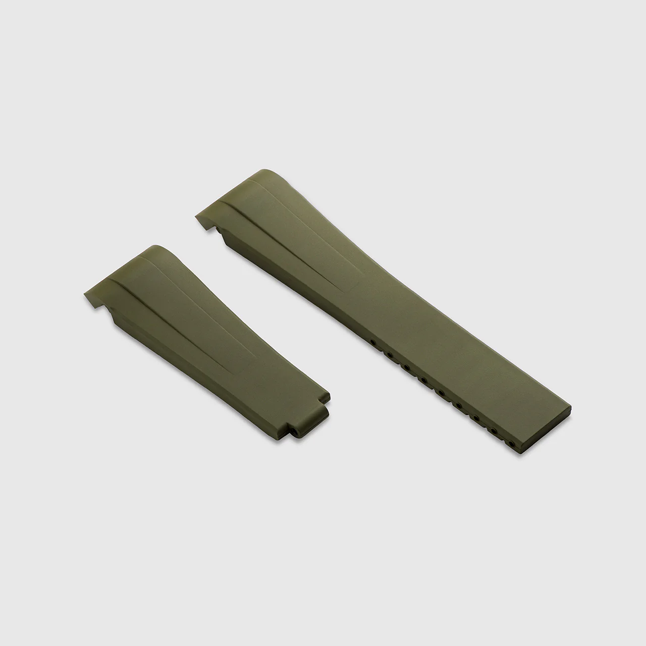 FKM Rubber Strap for Rolex Submariner - Moss Green