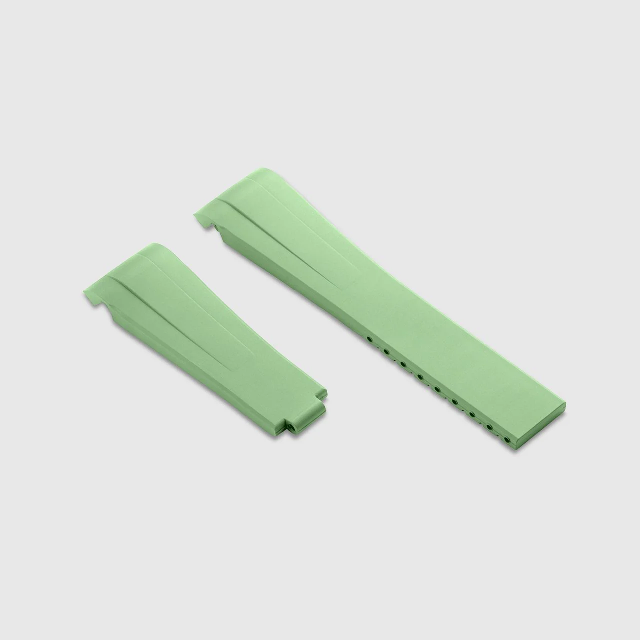 FKM Rubber Strap for Rolex Submariner - Sage Green