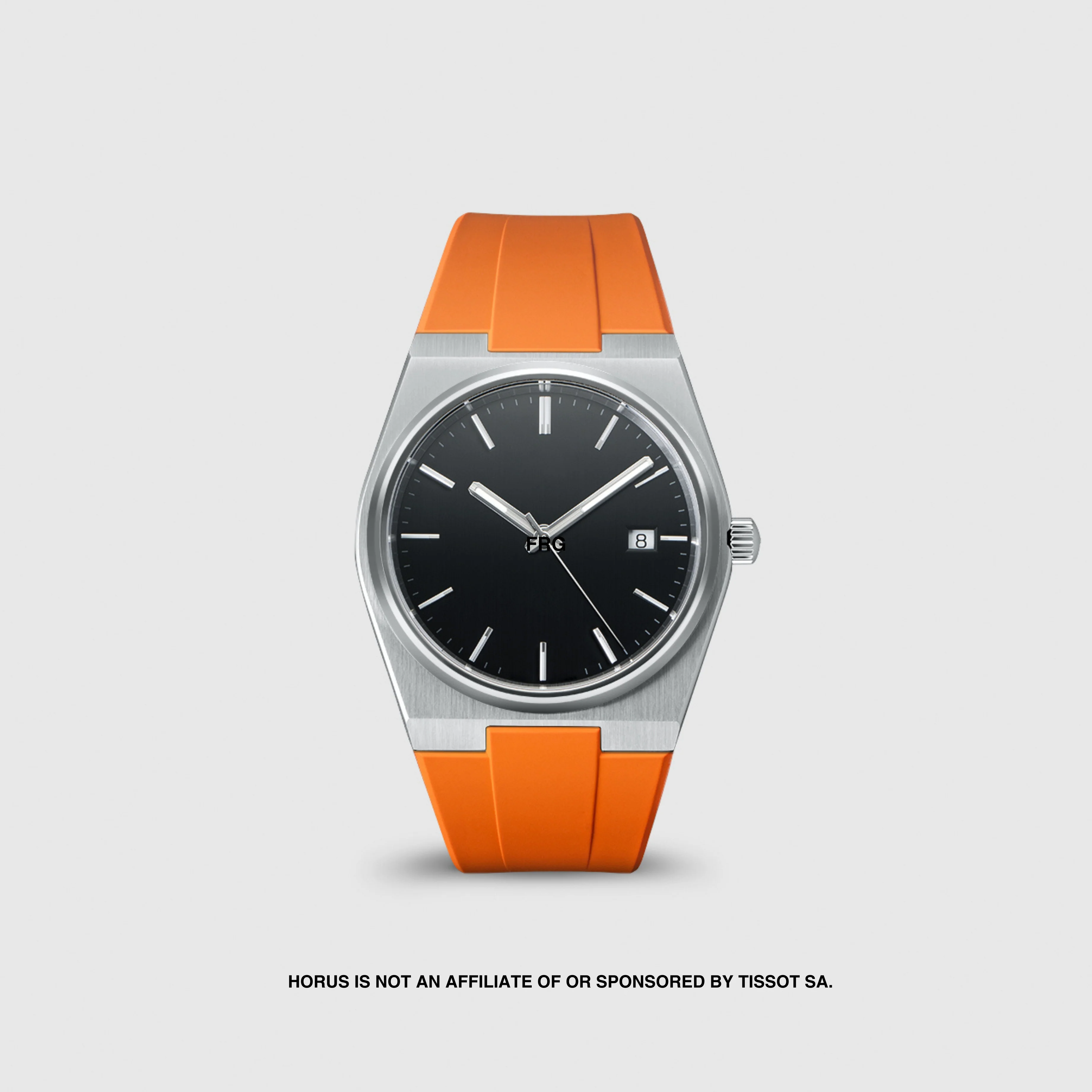 FKM Rubber Strap for Tissot PRX - Citrus Orange
