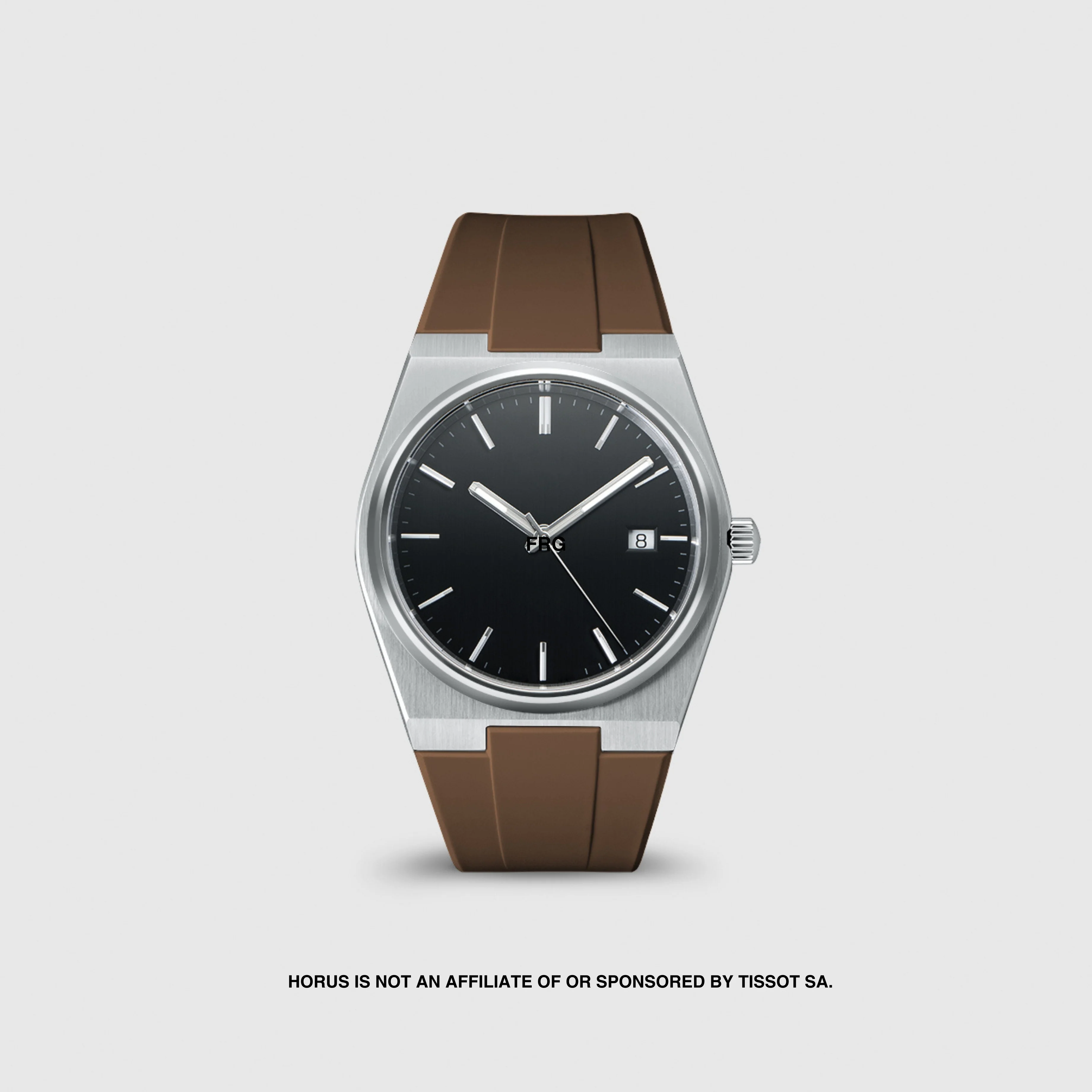 FKM Rubber Strap for Tissot PRX - Mocha