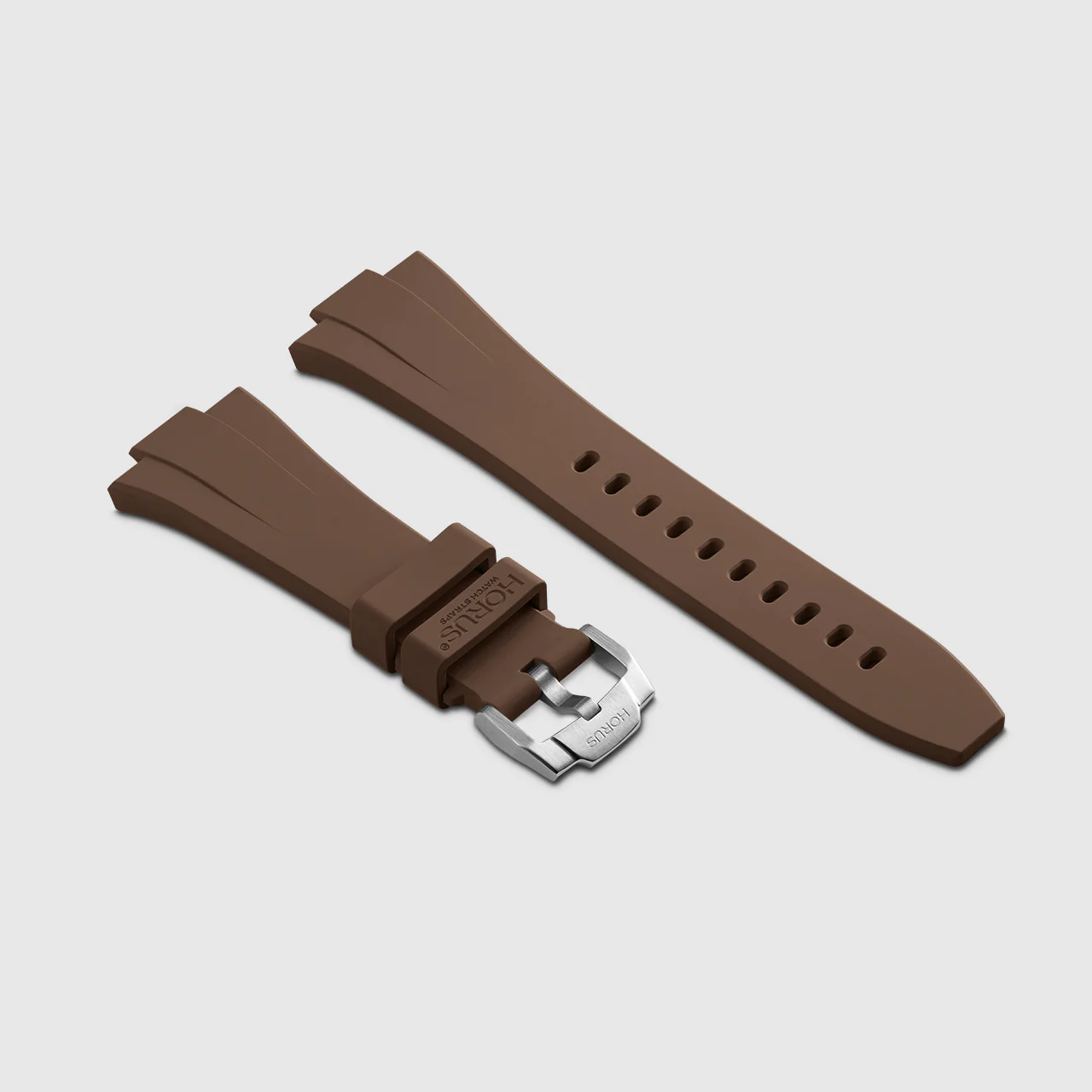 FKM Rubber Strap for Tissot PRX - Mocha - Image 2