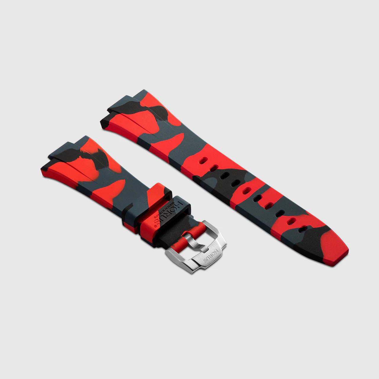 FKM Rubber Strap for Tissot PRX - Volcanic Camo - Image 2