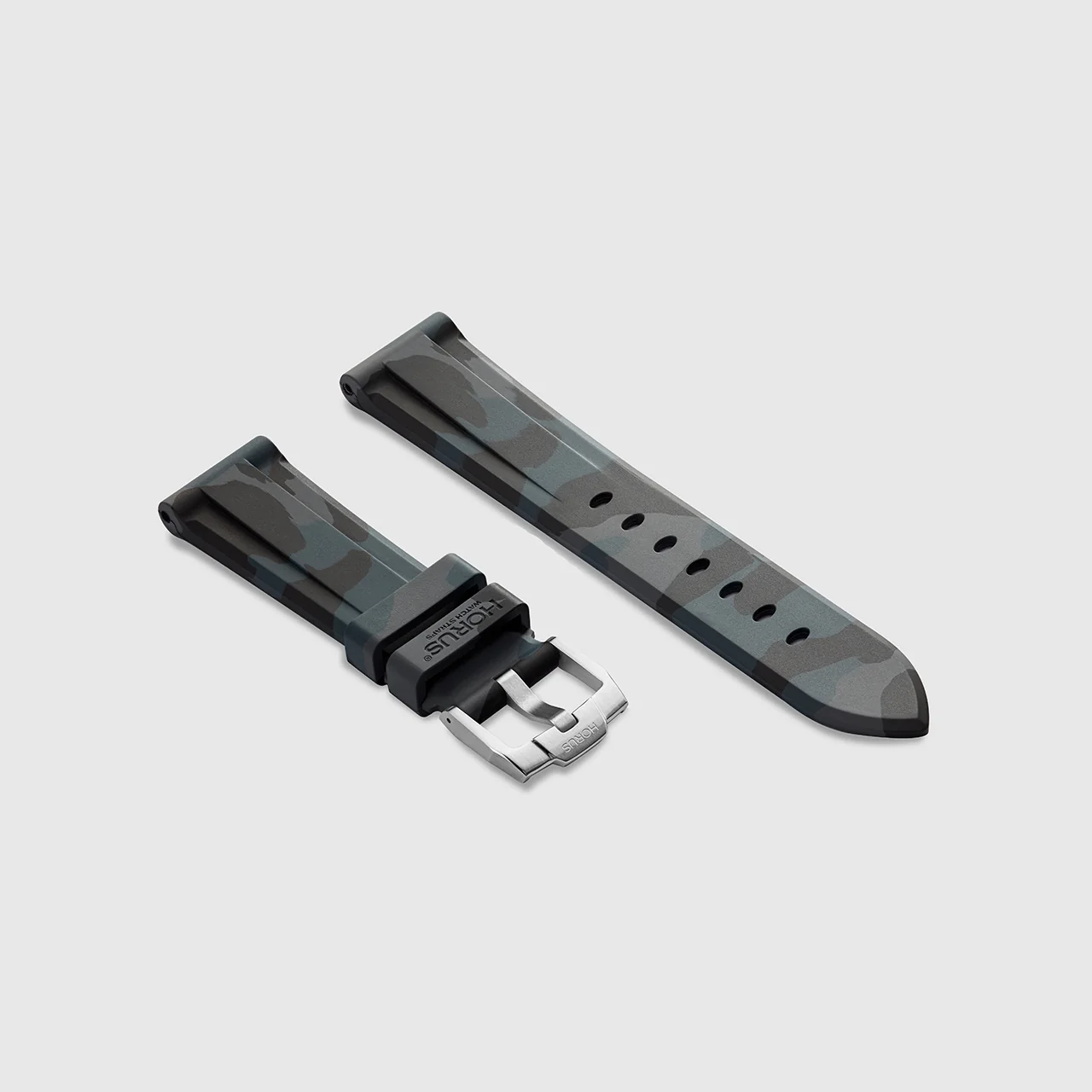 FKM Rubber Strap for Tudor Pelagos - Carbon Camo