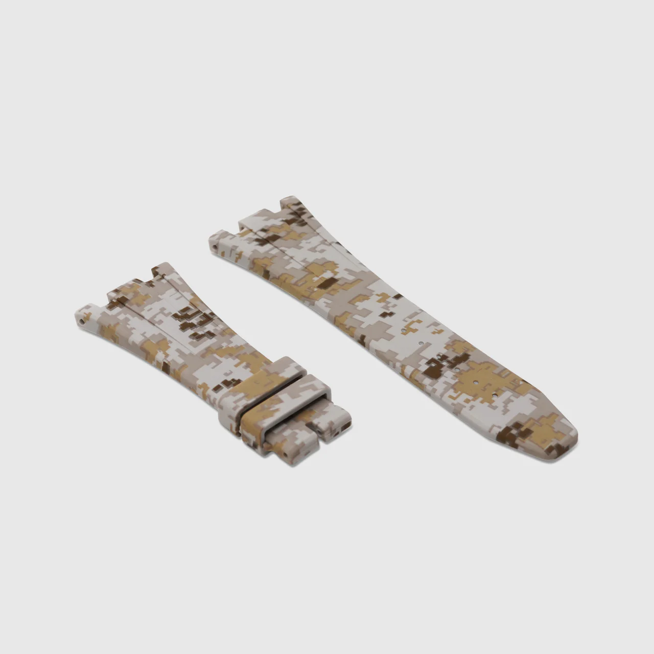 Rubber Strap for Audemars Piguet 42mm Royal Oak Offshore (Deployant Clasp) - Desert Digi Camo - Image 2