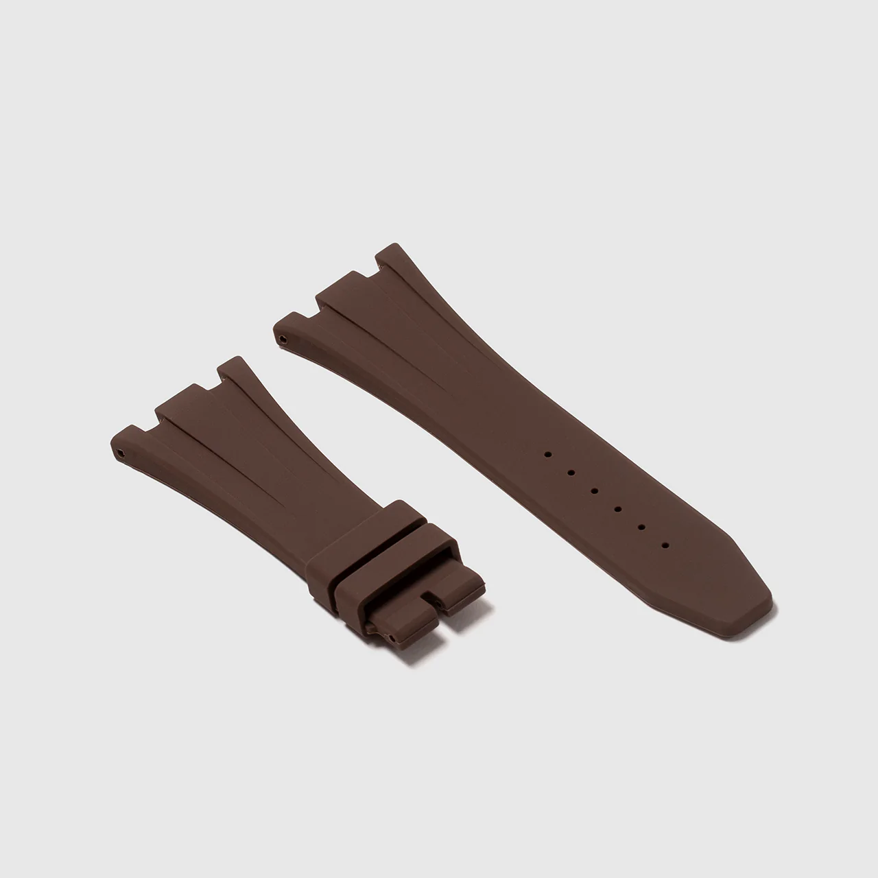Rubber Strap for Audemars Piguet 42mm Royal Oak Offshore (Deployant Clasp) - Espresso Brown - Image 2