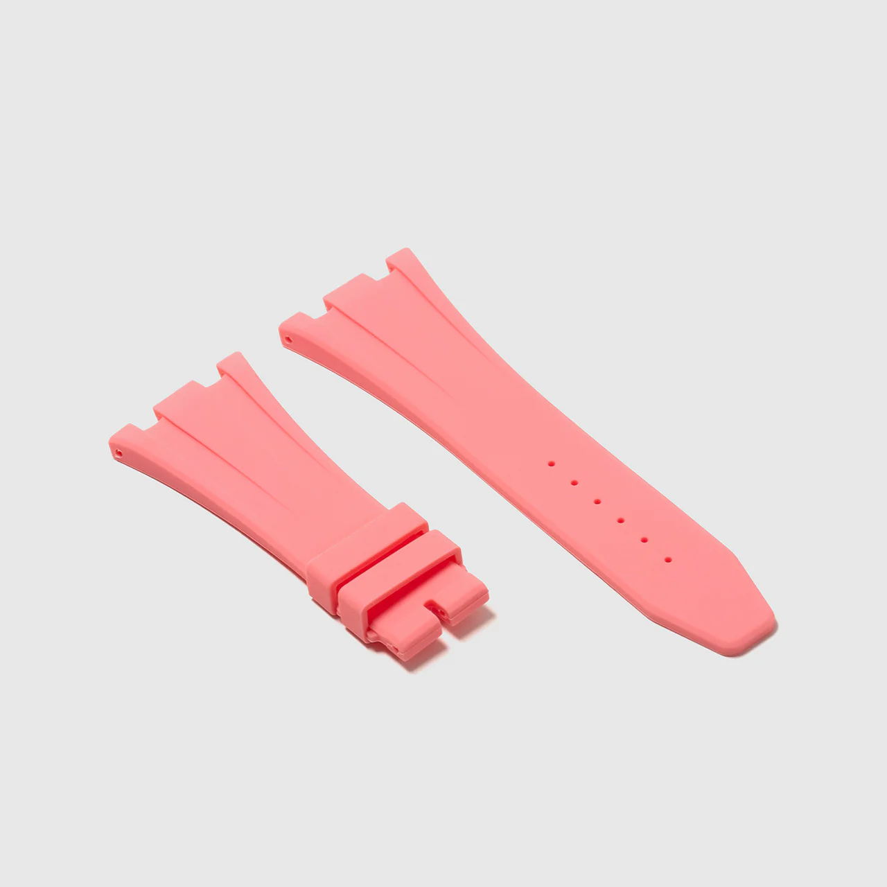 Rubber Strap for Audemars Piguet 42mm Royal Oak Offshore (Deployant Clasp) - Flamingo Pink - Image 2