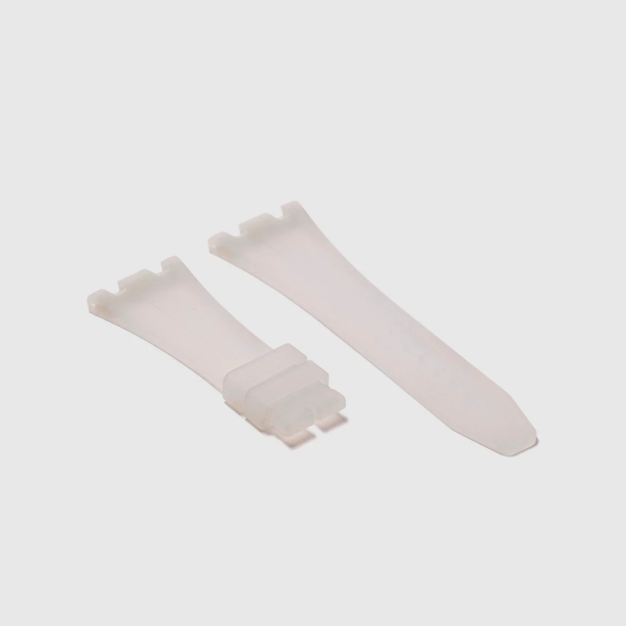 Rubber Strap for Audemars Piguet 42mm Royal Oak Offshore (Deployant Clasp) - Translucent Glacier Ice - Image 2