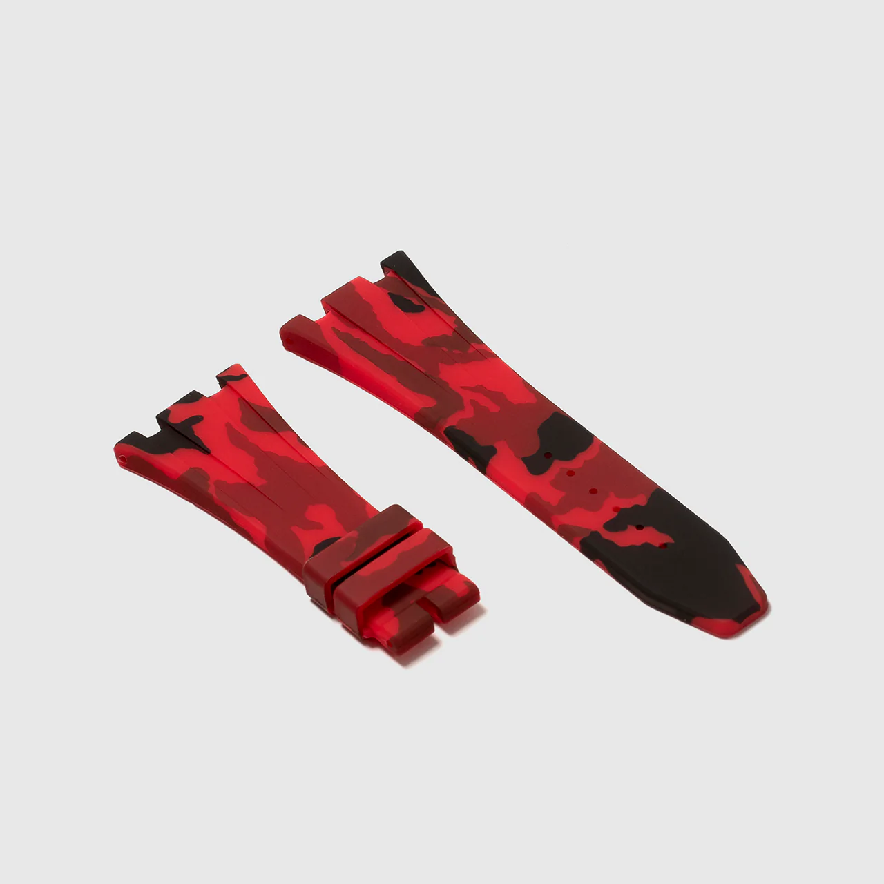 Rubber Strap for Audemars Piguet 42mm Royal Oak Offshore (Deployant Clasp) - Red Camo - Image 2