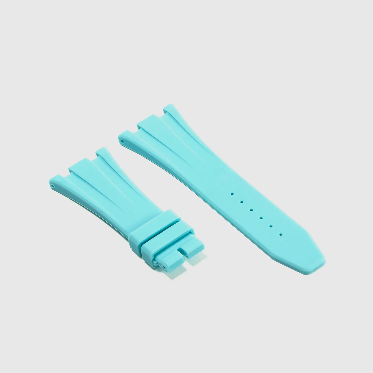 Rubber Strap for Audemars Piguet 42mm Royal Oak Offshore (Deployant Clasp) - Seafoam Blue - Image 2