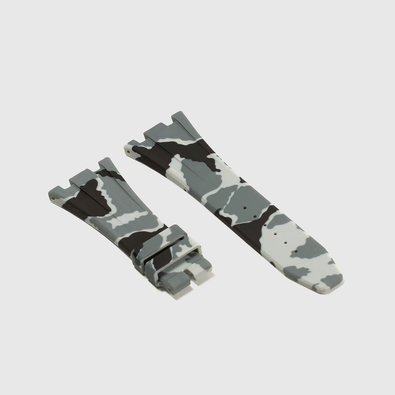 Rubber Strap for Audemars Piguet 42mm Royal Oak Offshore (Deployant Clasp) - Snow Camo - Image 2