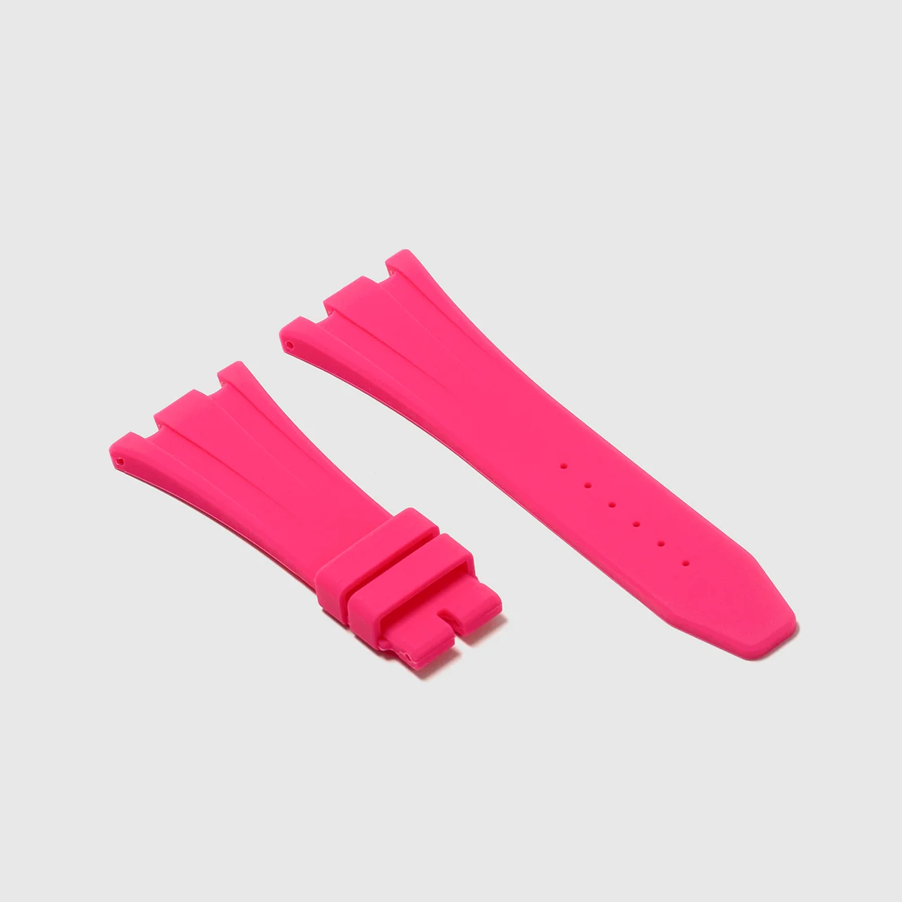 Rubber Strap for Audemars Piguet 42mm Royal Oak Offshore (Deployant Clasp) - South Beach Pink - Image 2