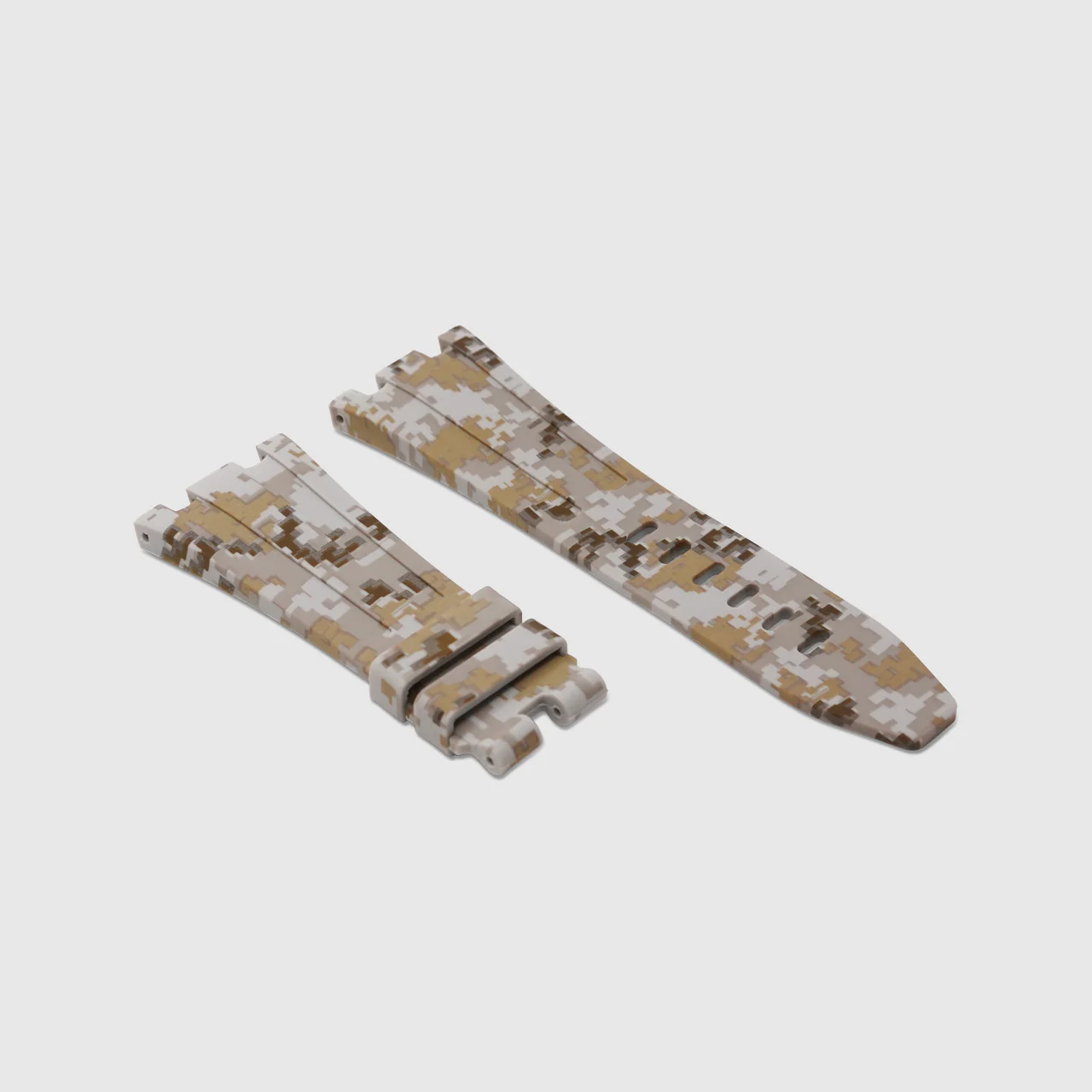 Rubber Strap for Audemars Piguet 42mm Royal Oak Offshore (Tang Buckle) - Desert Digi Camo - Image 2