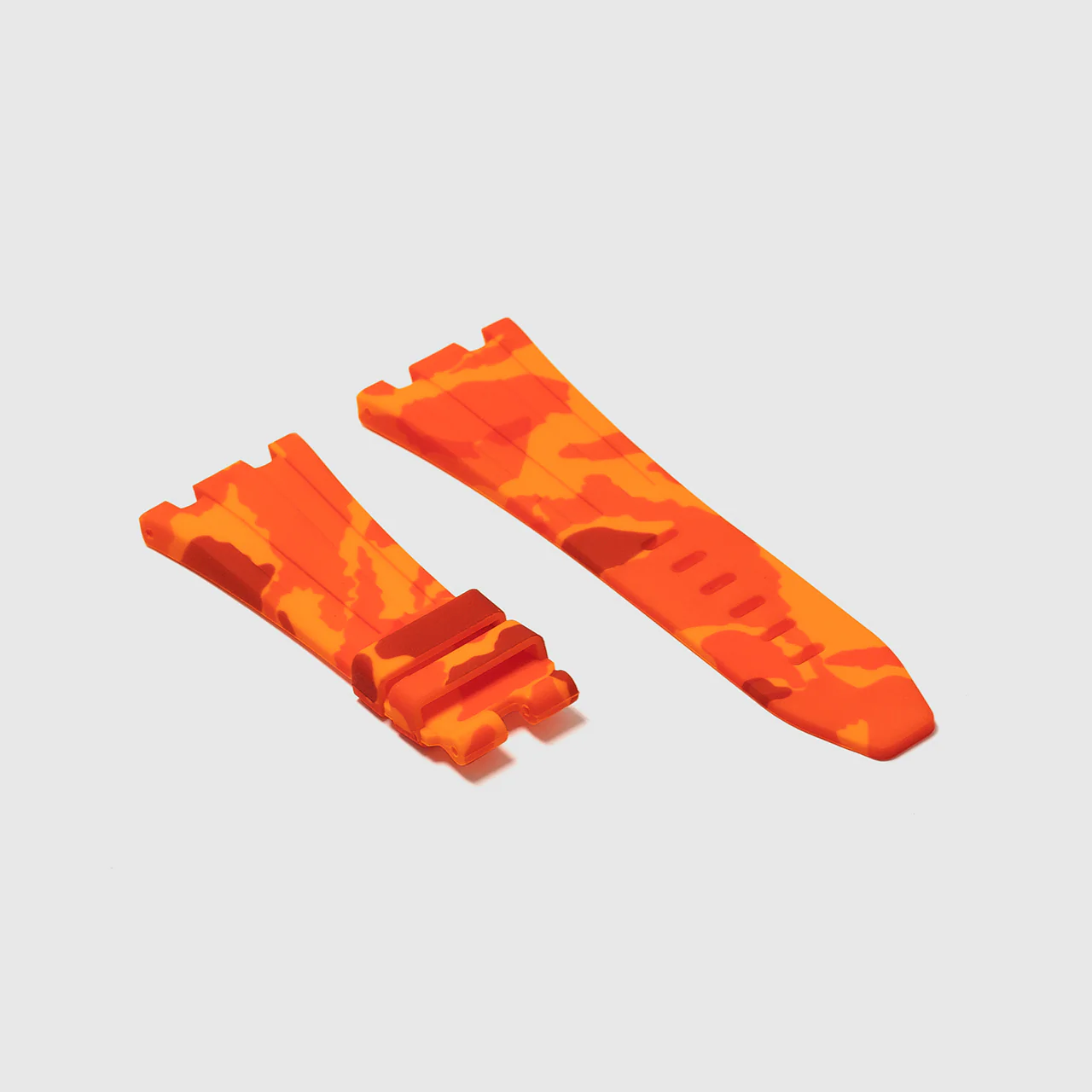 Rubber Strap for Audemars Piguet 42mm Royal Oak Offshore (Tang Buckle) - Orange Camo - Image 2