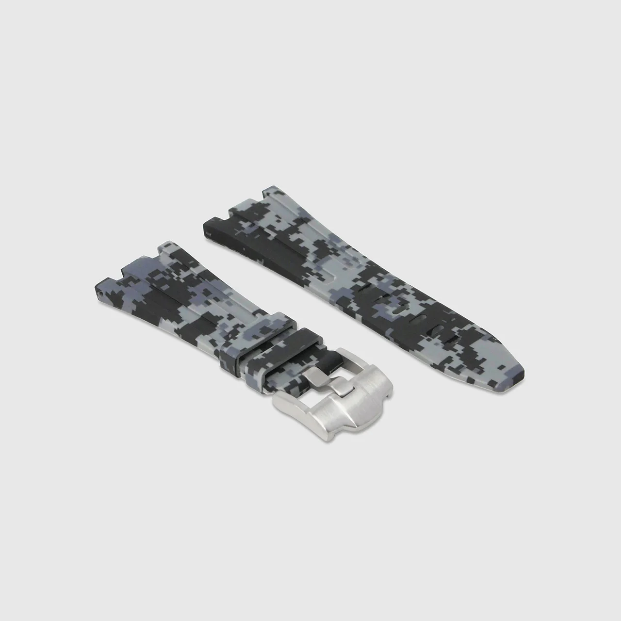 Rubber Strap for Audemars Piguet Diver - Graphite Digi Camo