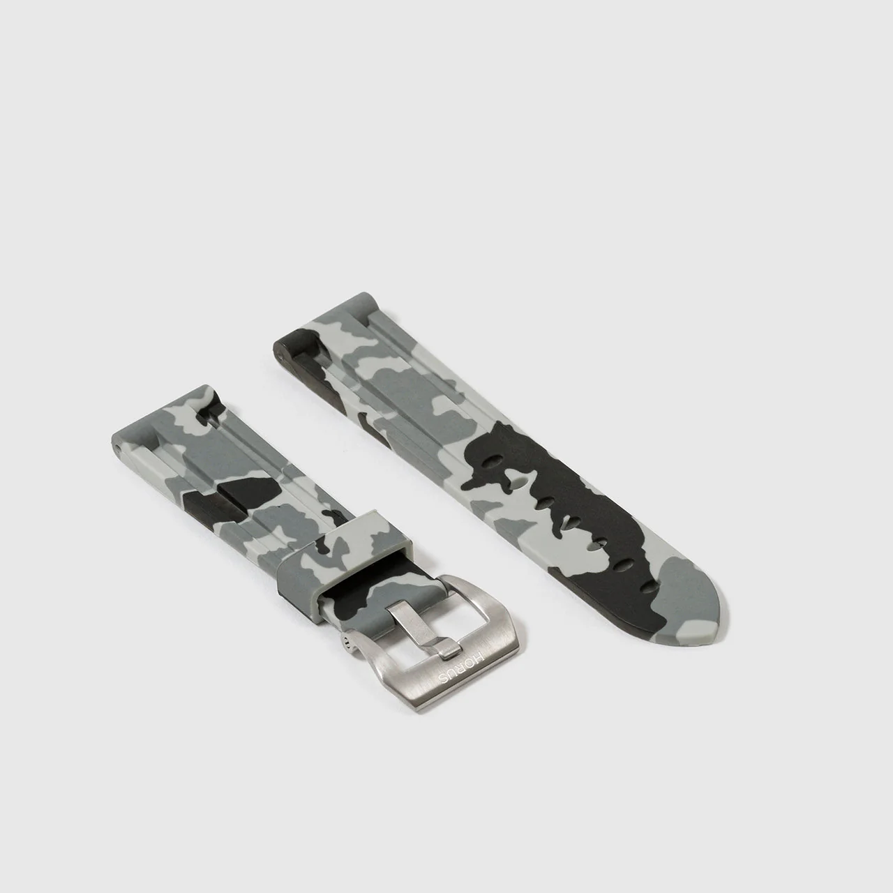 Rubber Strap for Blancpain x Swatch Fifty Fathoms - Snow Camo - Image 2