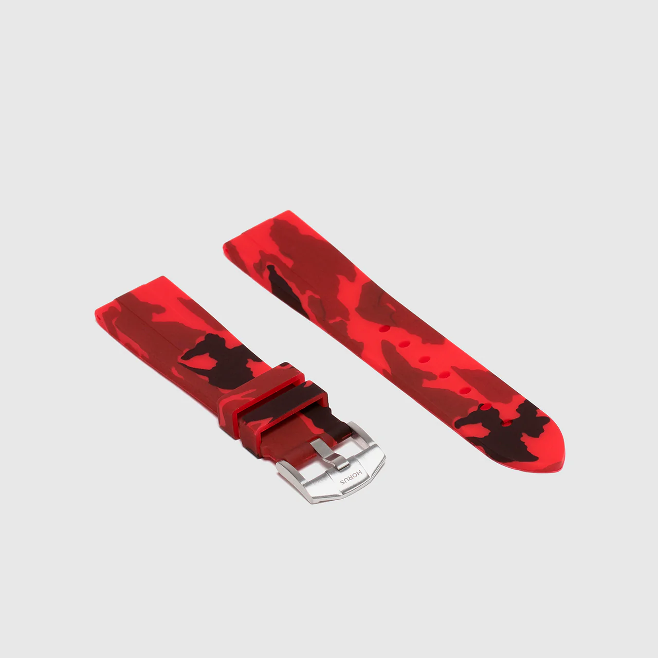 Rubber Strap for Omega Seamaster - Red Camo