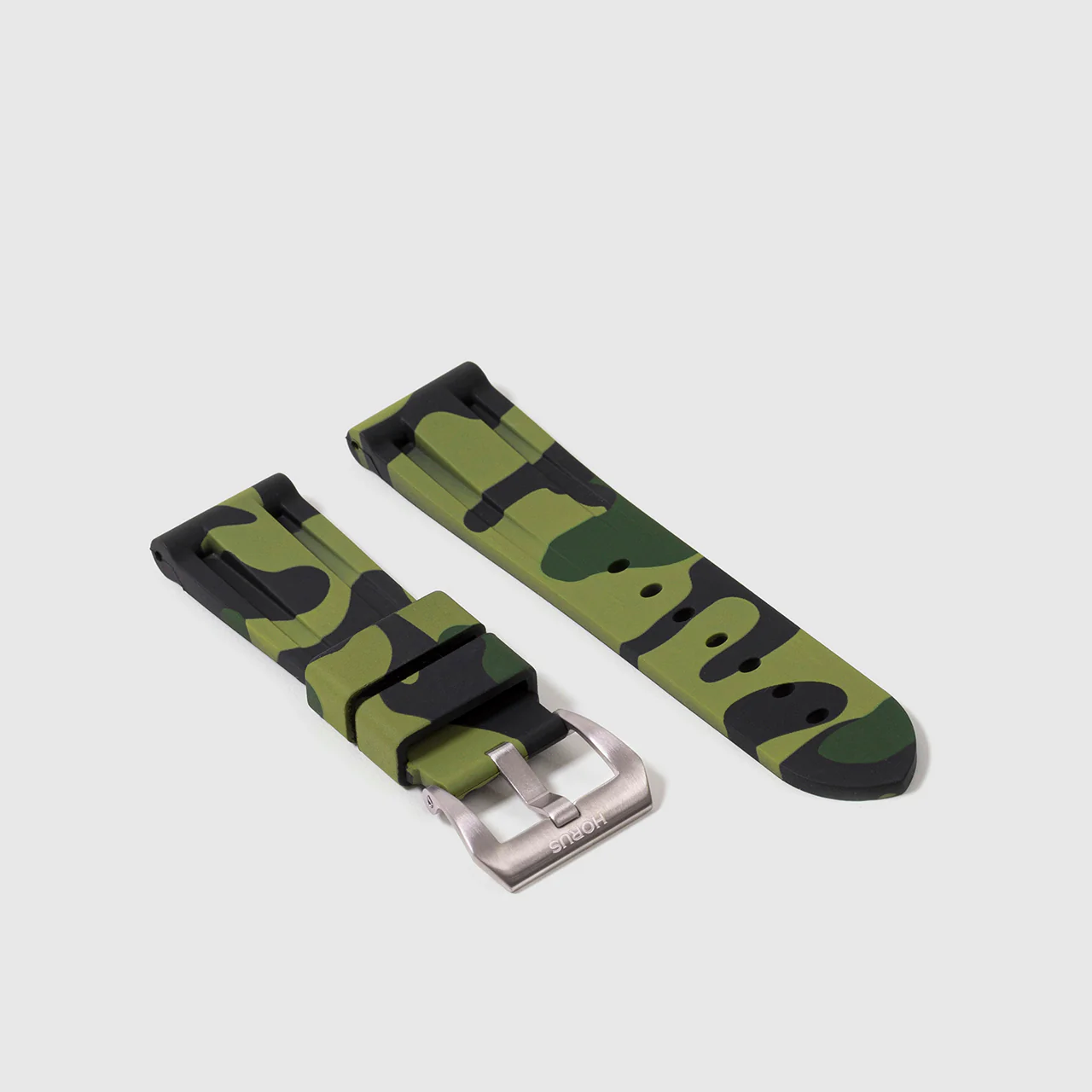 Rubber Strap for Panerai Ferrari Series - Green Camo - Image 2