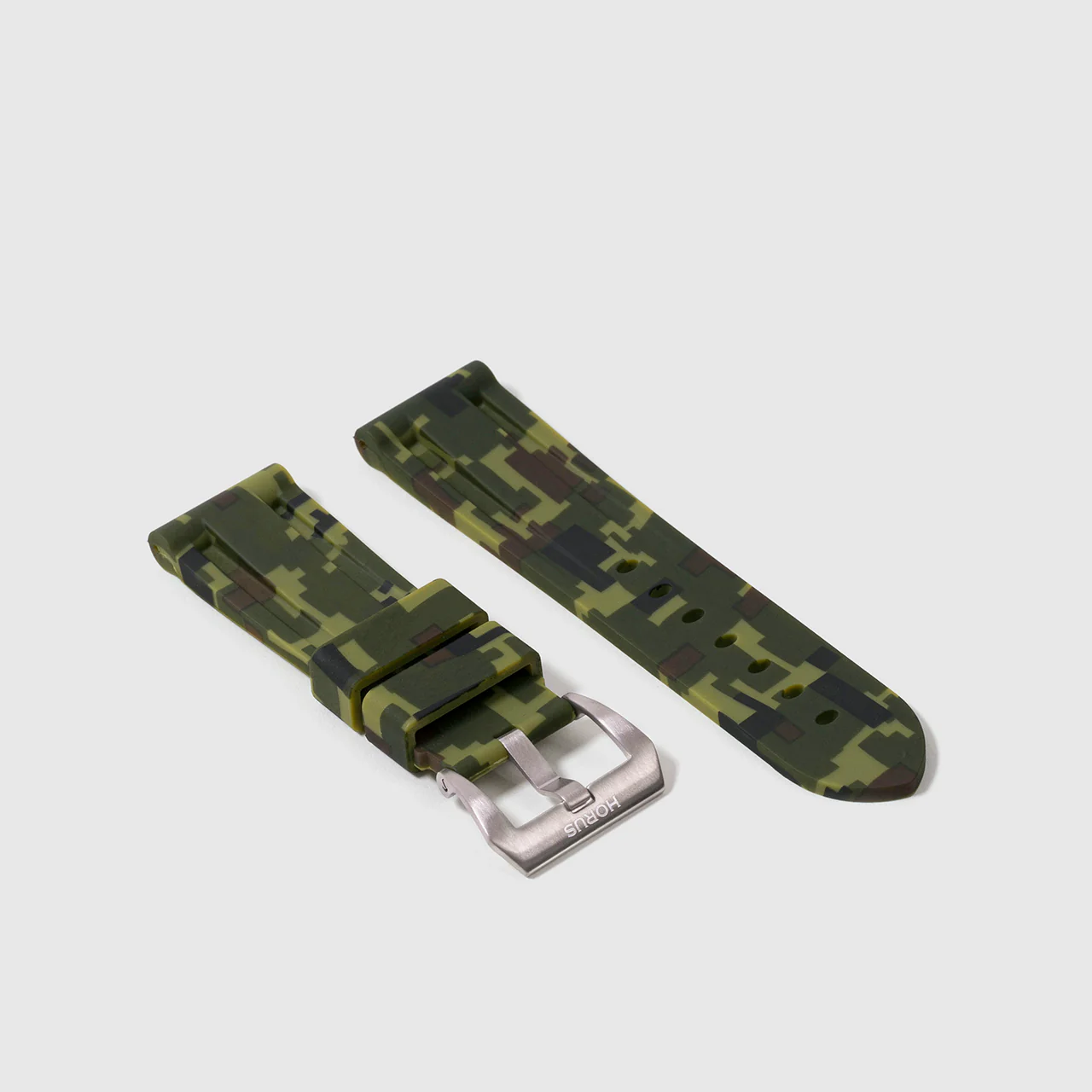 Rubber Strap for Panerai Ferrari Series - Green Digi Camo - Image 2