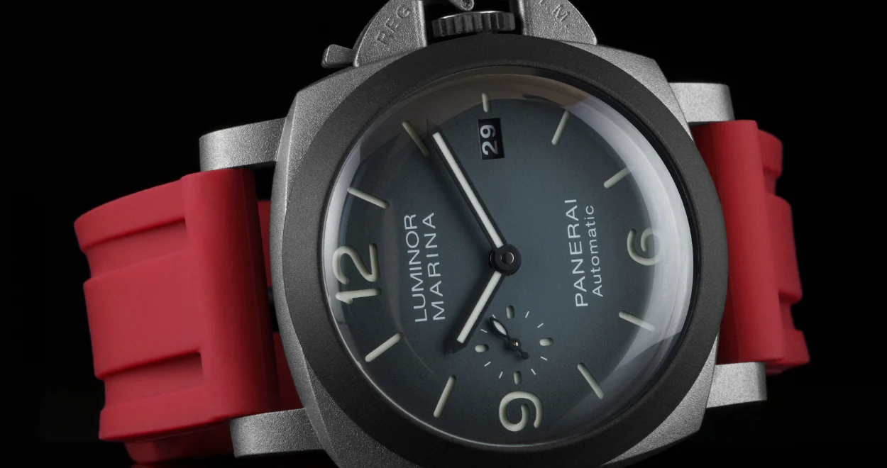 Rubber Strap for Panerai Luminor - Bordeaux Red - Image 3