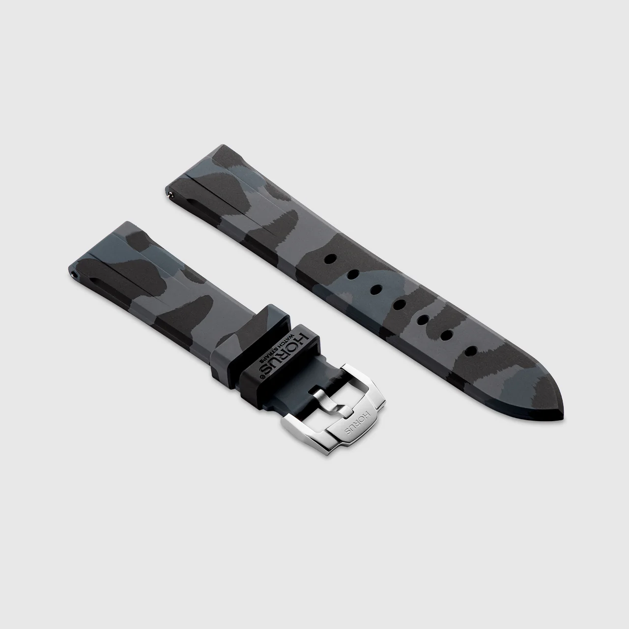 FKM Rubber Strap for Panerai Luminor - Carbon Camo - Image 3