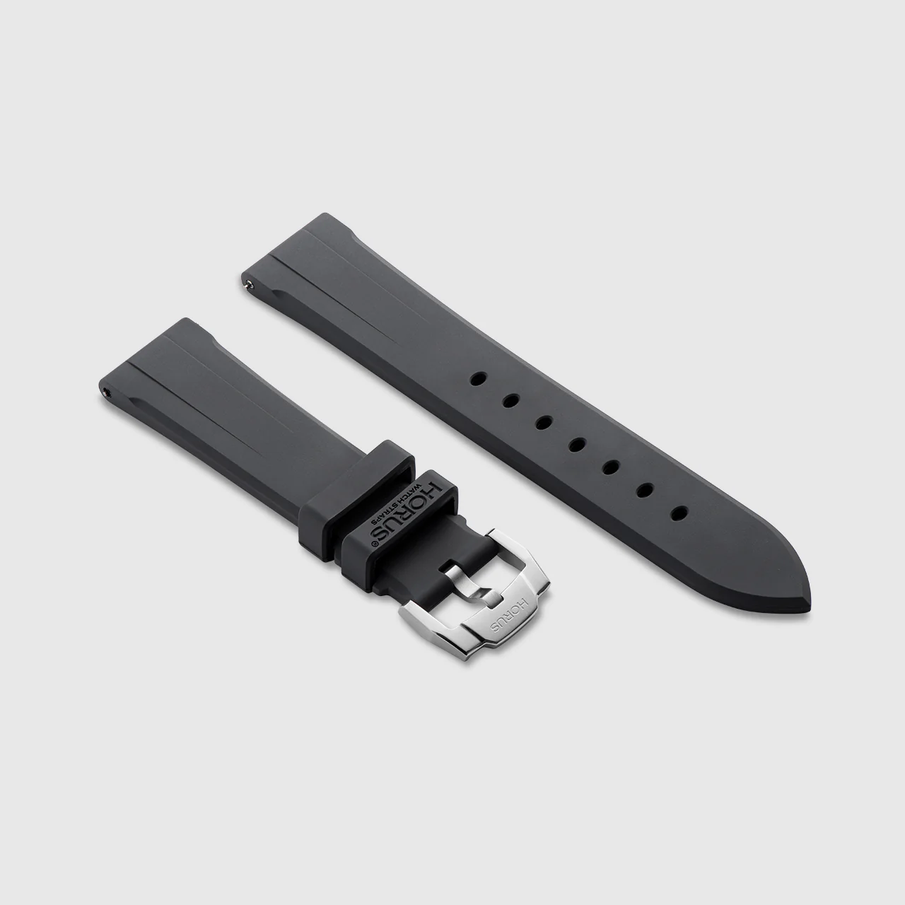 FKM Rubber Strap for Panerai Luminor - Carbon Grey - Image 3