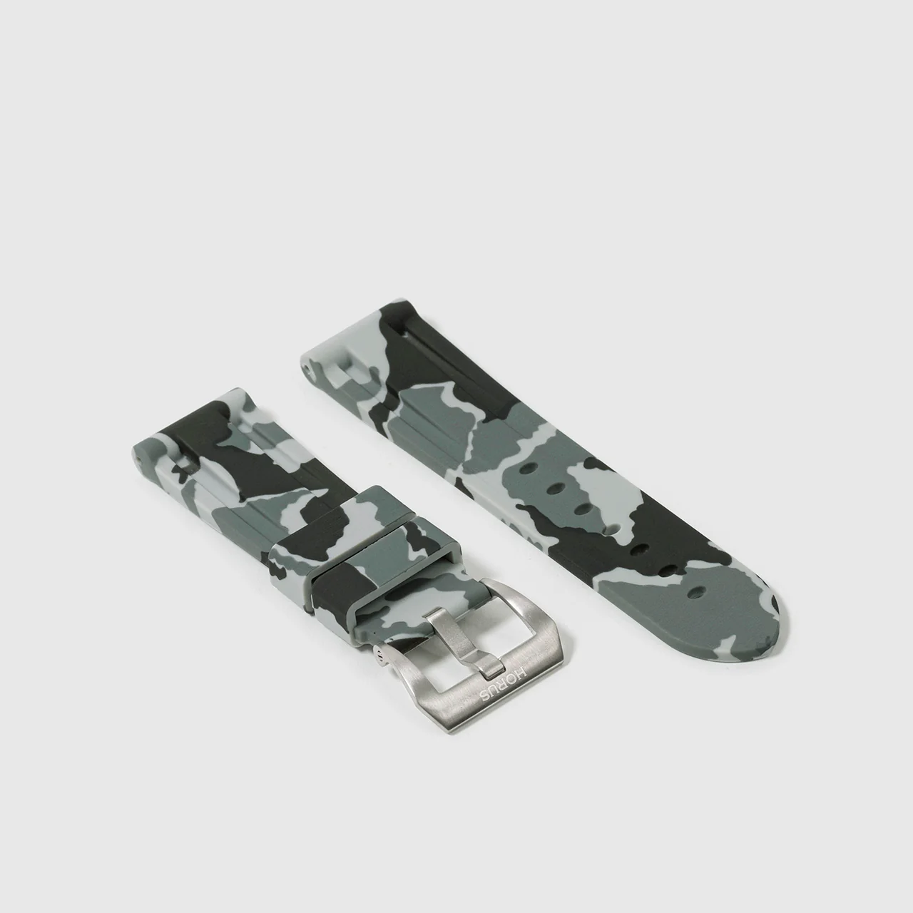 Rubber Strap for Panerai Luminor - Snow Camo - Image 3
