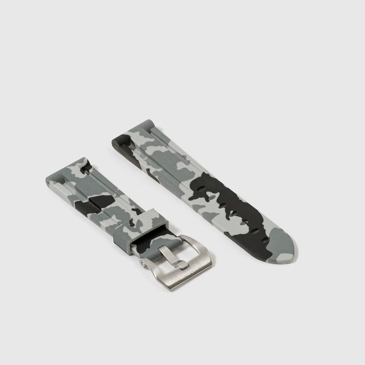 Rubber Strap for Panerai Radiomir - Snow Camo