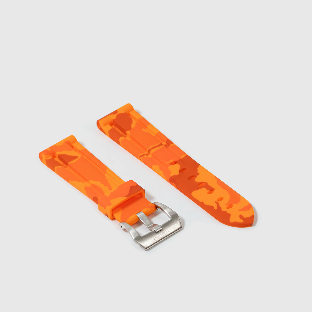 Rubber Strap for Panerai Submersible - Orange Camo