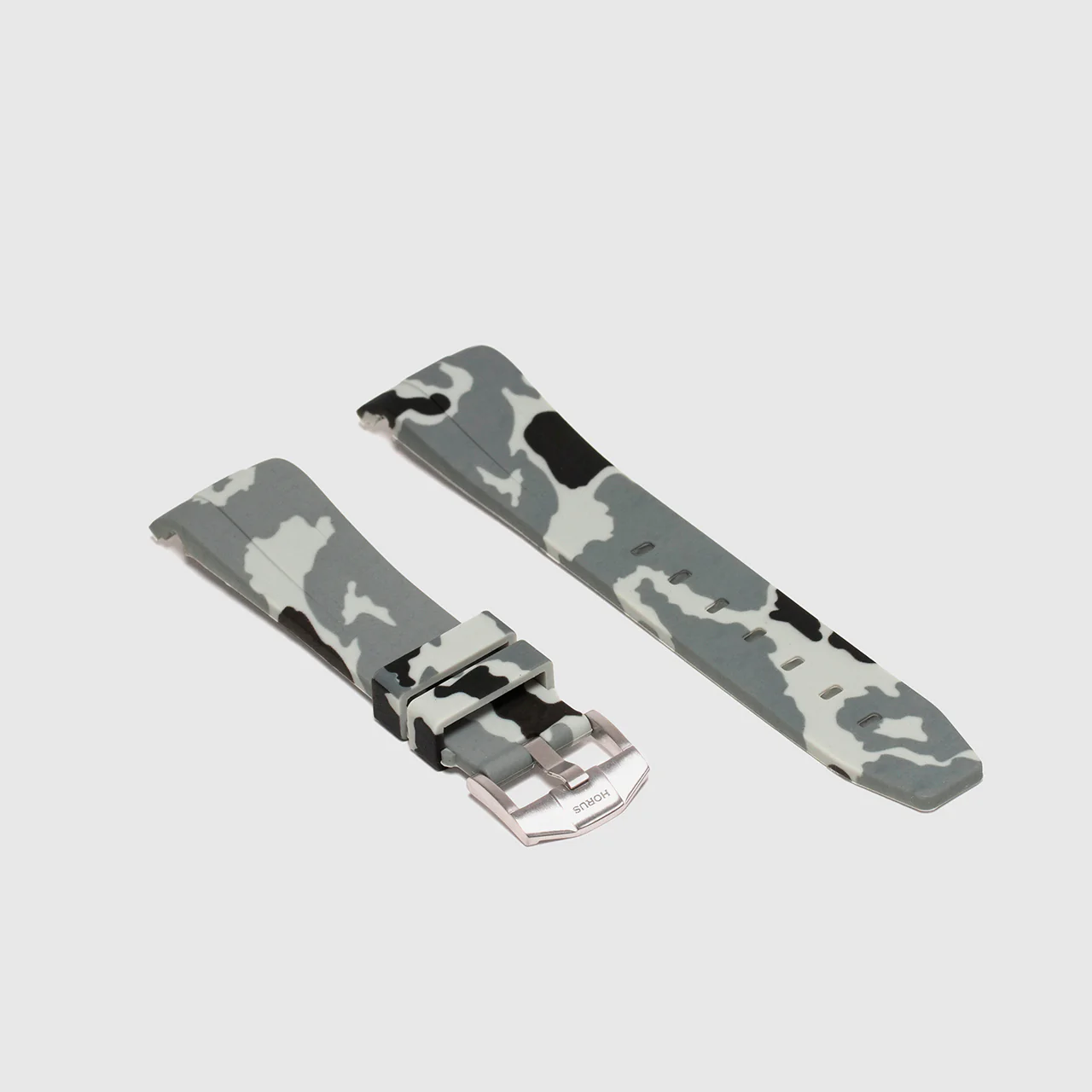 Rubber Strap for Rolex Datejust 41 - Snow Camo