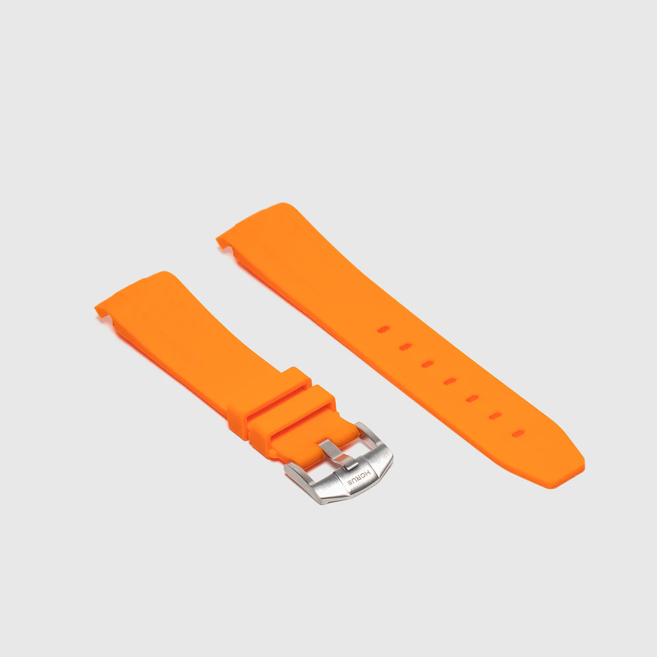Rubber Strap for Rolex Daytona on Bracelet - Tangerine Orange