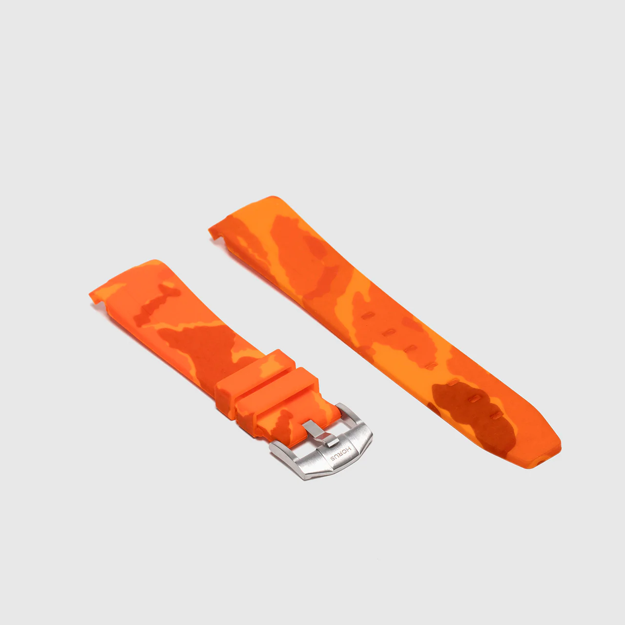 Rubber Strap for Rolex GMT Master II - Orange Camo