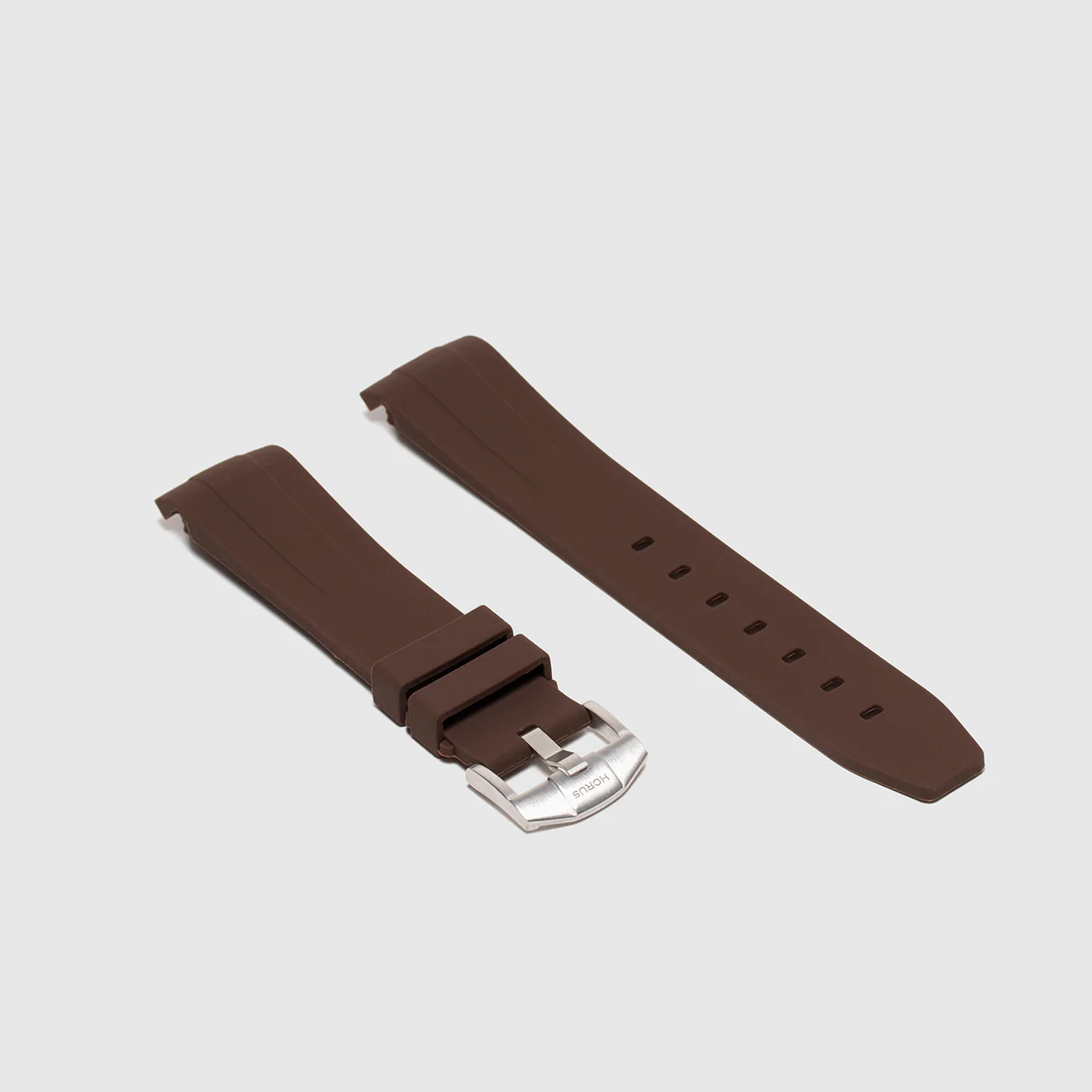 Rubber Strap for Rolex Yacht-Master on Bracelet - Espresso Brown