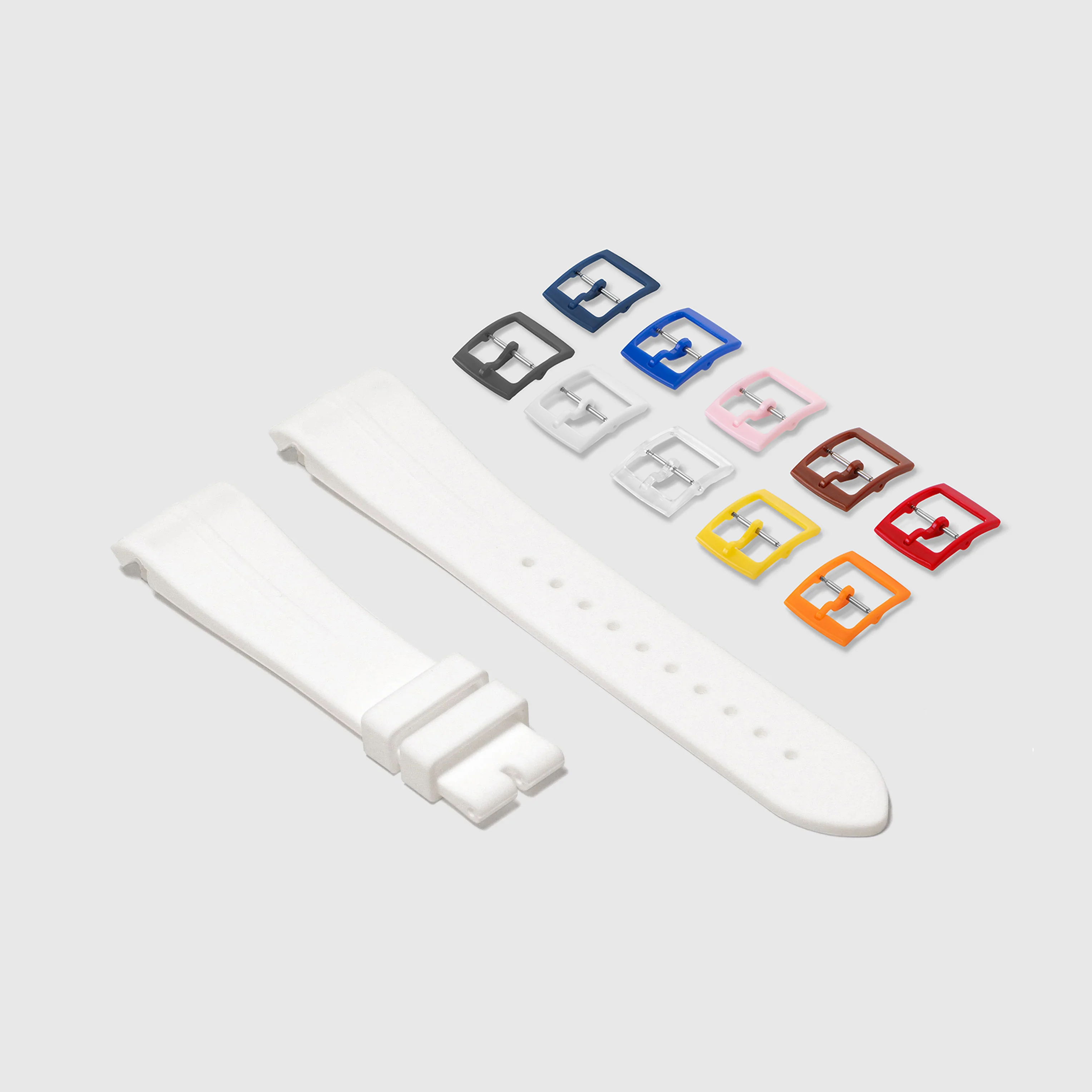 Rubber Strap for Swatch x Omega Moonswatch Mix & Match Buckle - Arctic White - Image 2