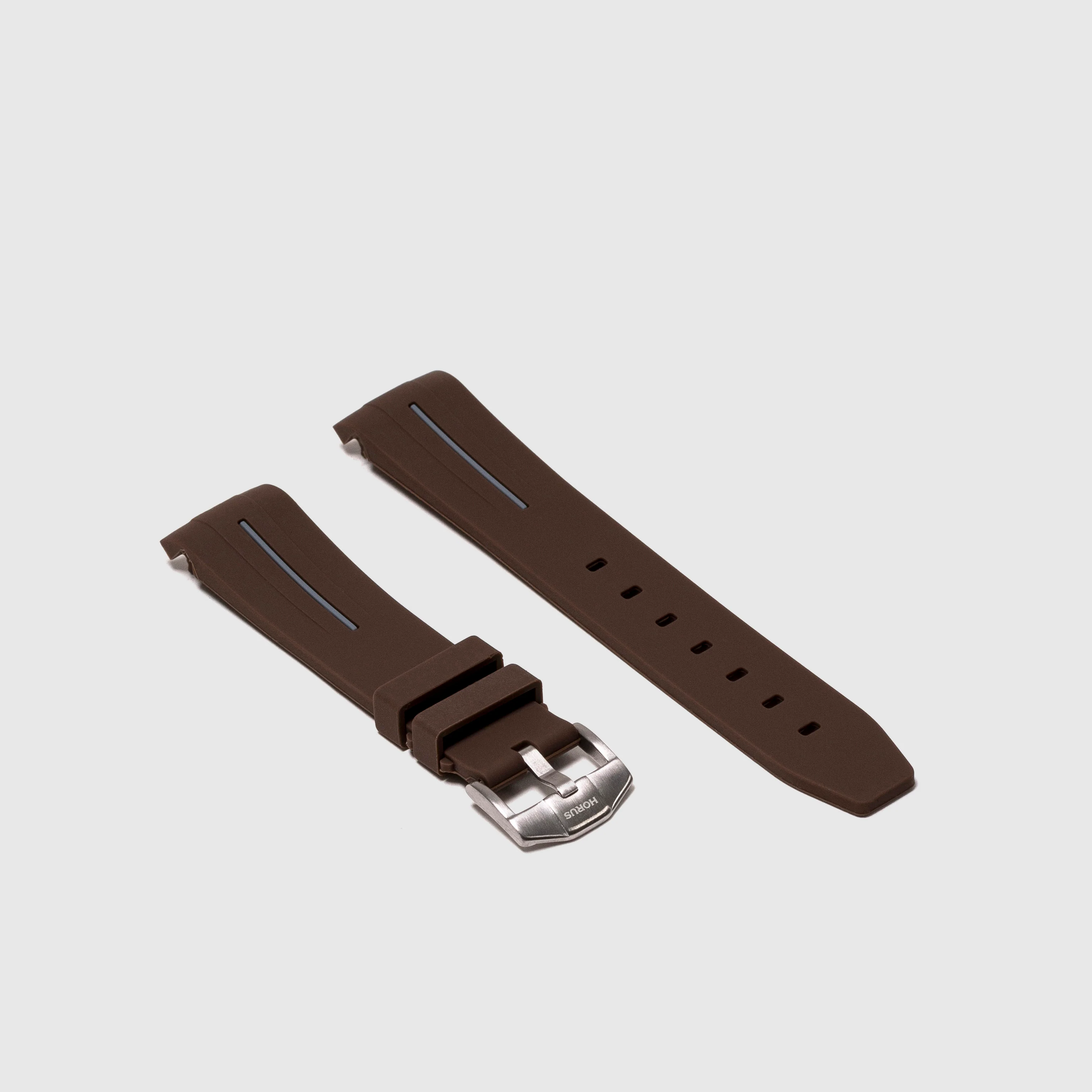 Rubber Strap for Swatch x Omega Moonswatch - Corsa Espresso & Graphite Grey
