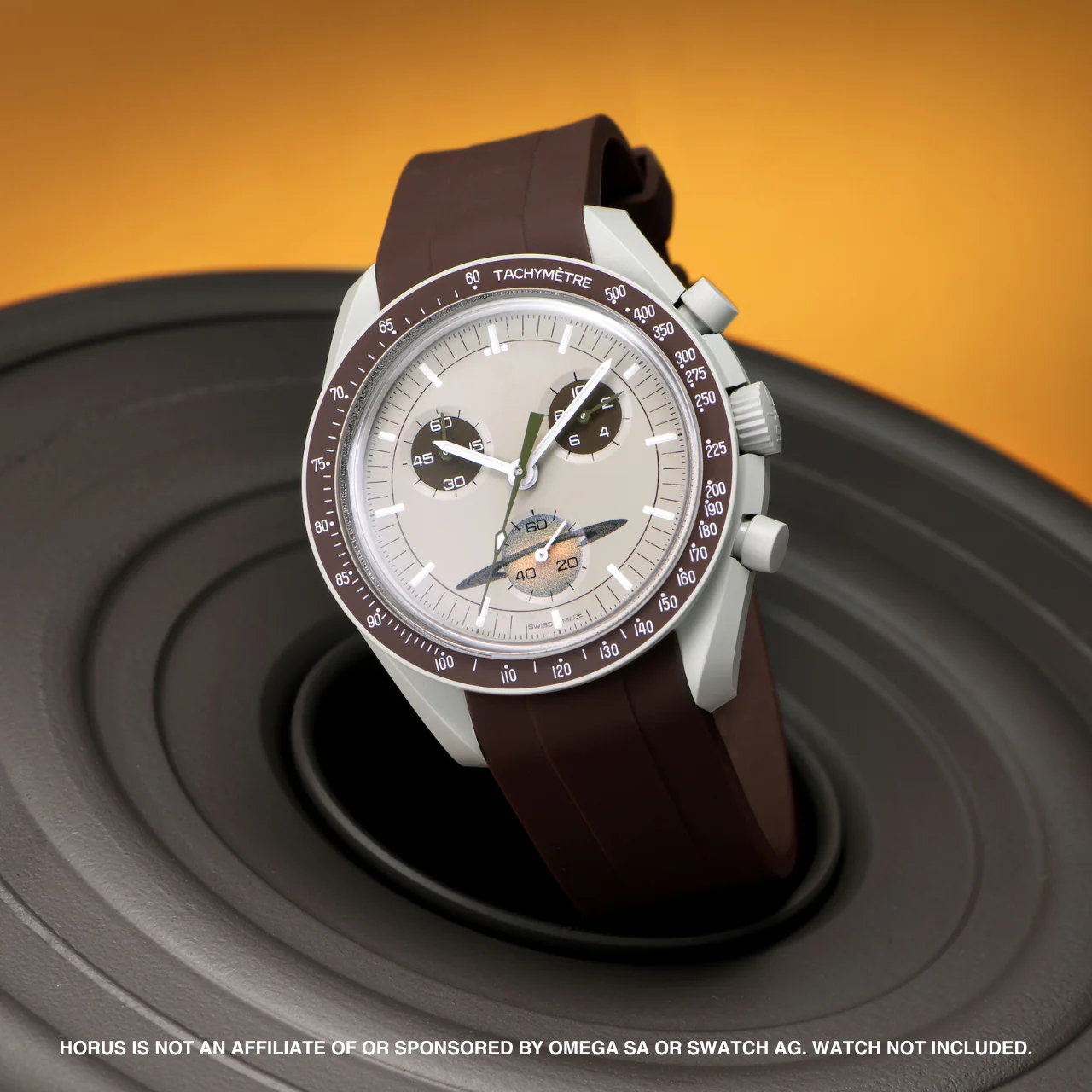 Rubber Strap for Swatch x Omega Moonswatch - Espresso