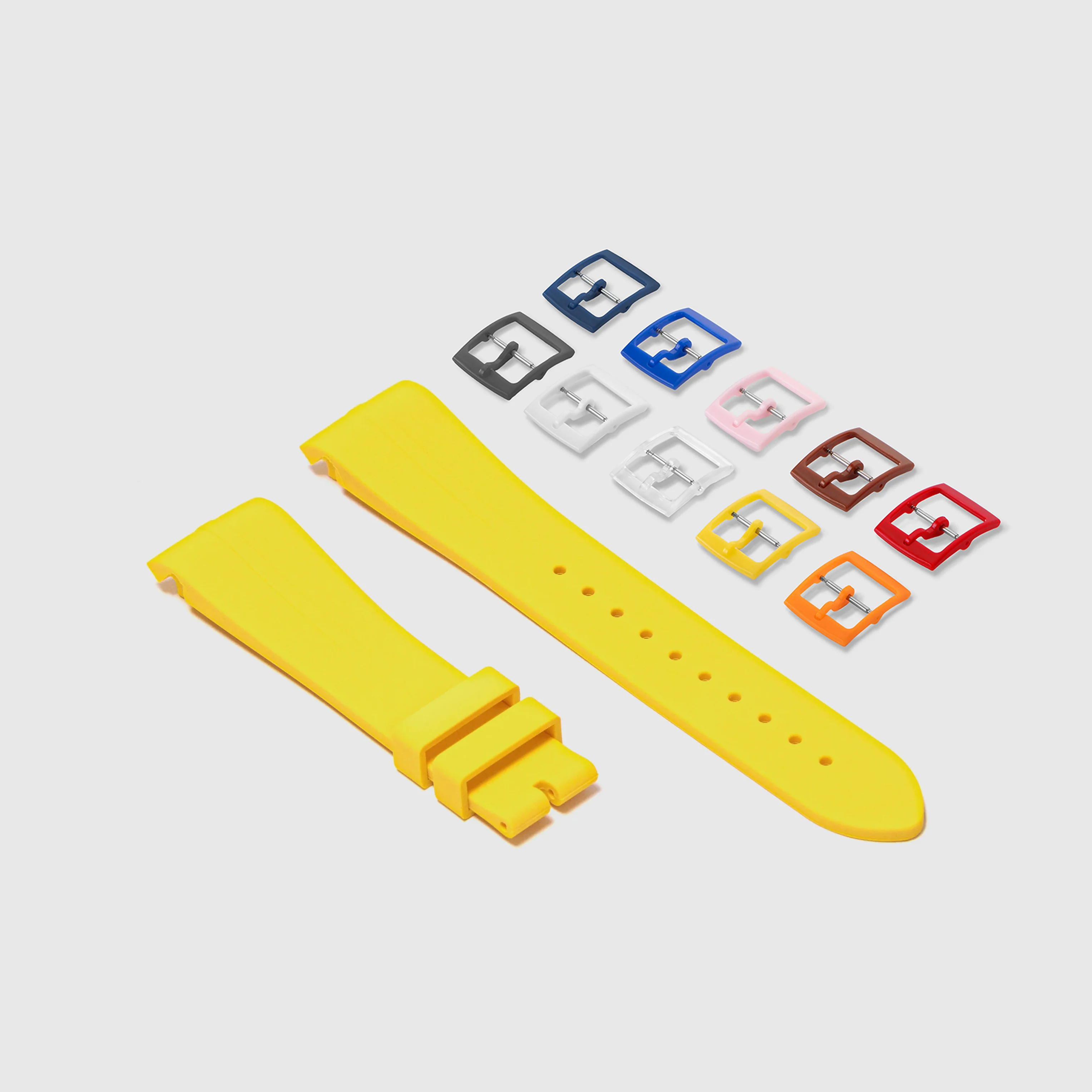 Rubber Strap for Swatch x Omega Moonswatch Mix & Match Buckle - Sunshine Yellow - Image 2