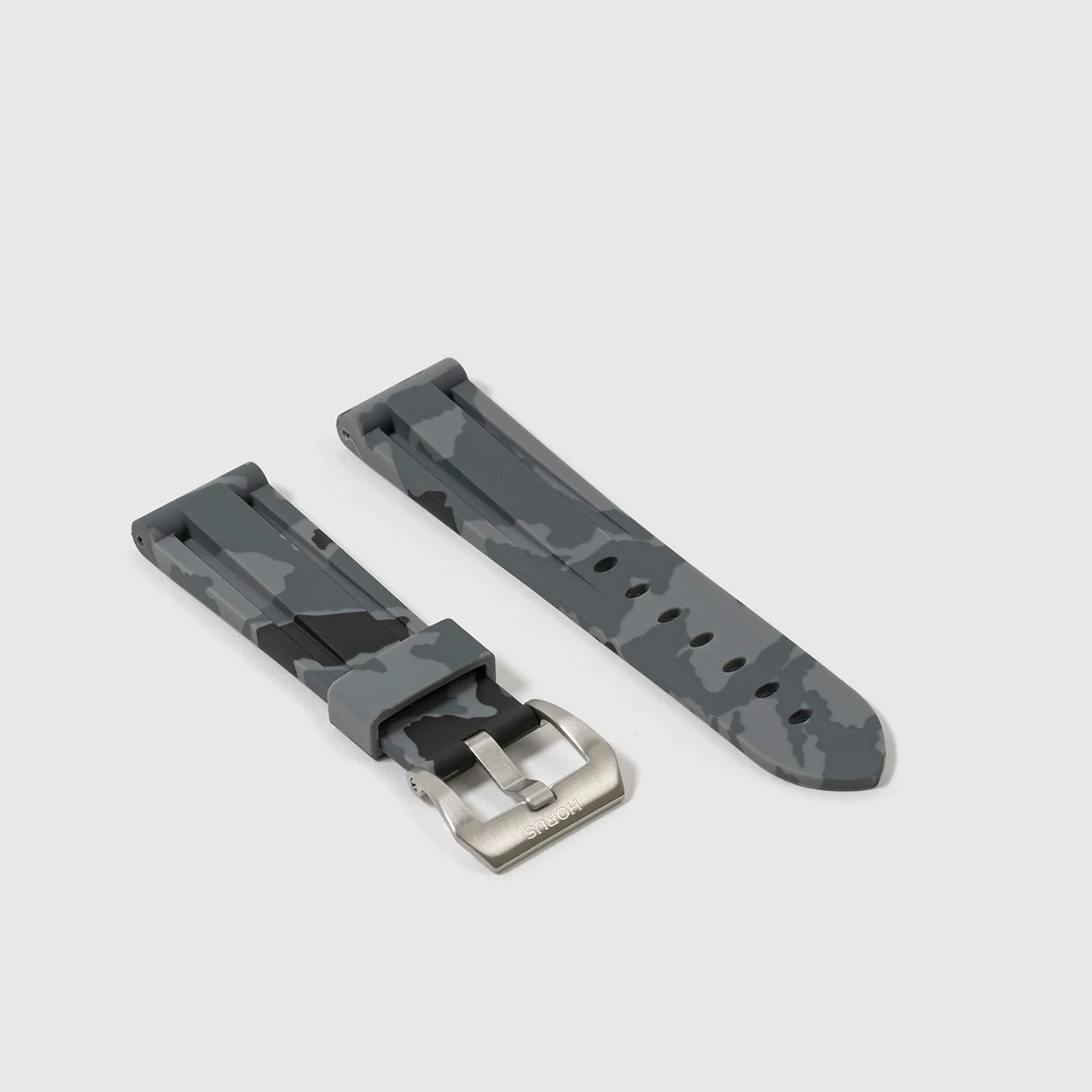 Rubber Strap for Tag Heuer Monaco - Graphite Camo