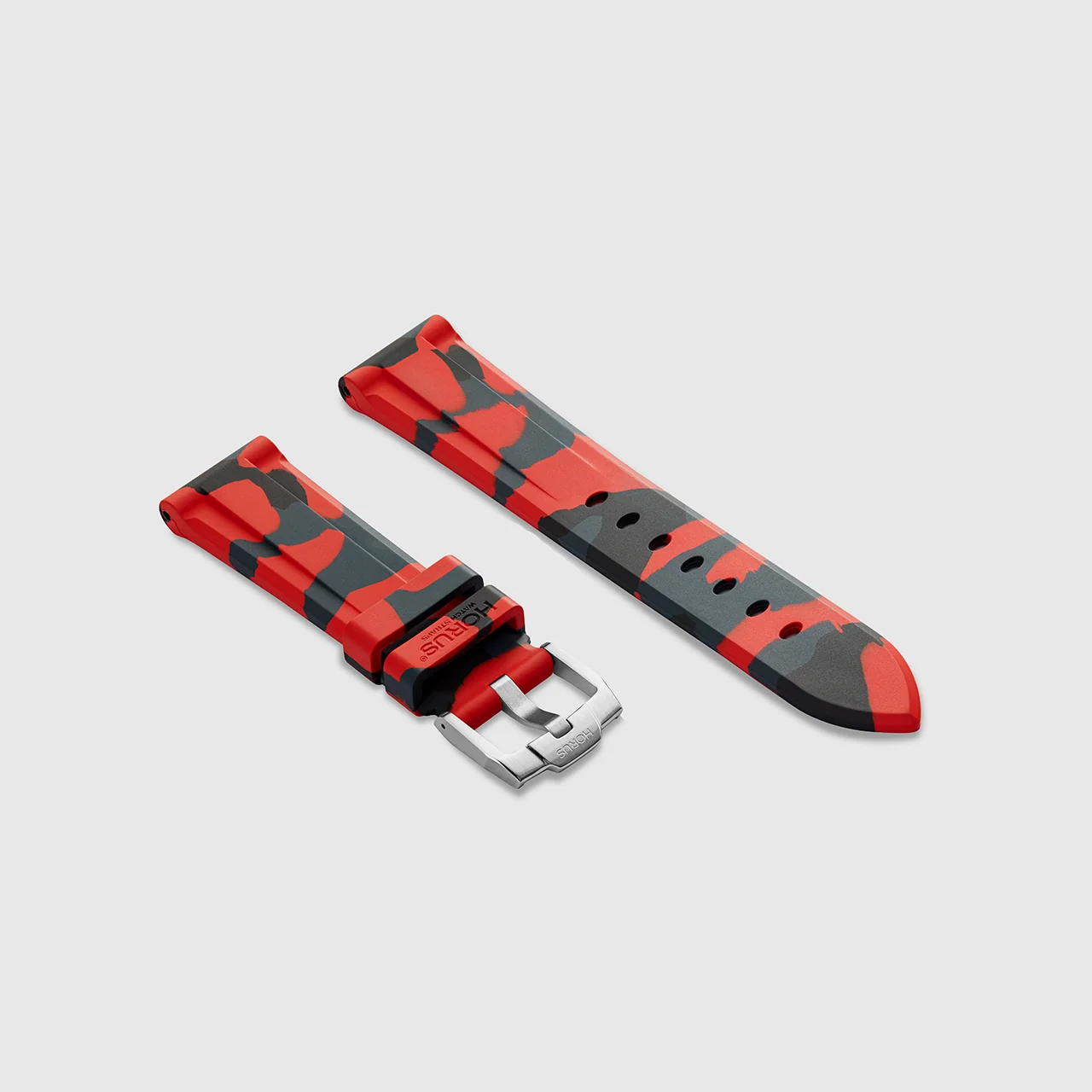 FKM Rubber Strap for Tudor Heritage Chrono - Volcanic Camo